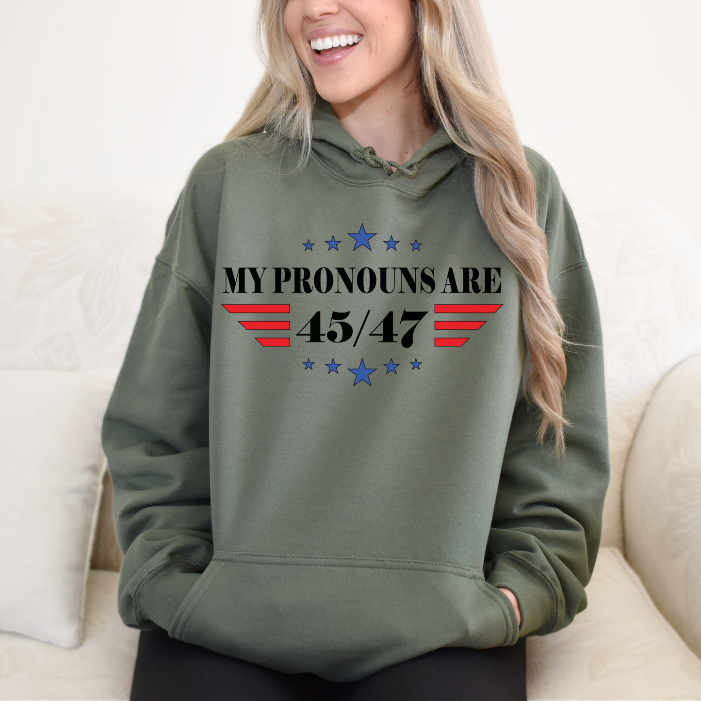 My Pronouns are 45/47 - Unisex Hoodie