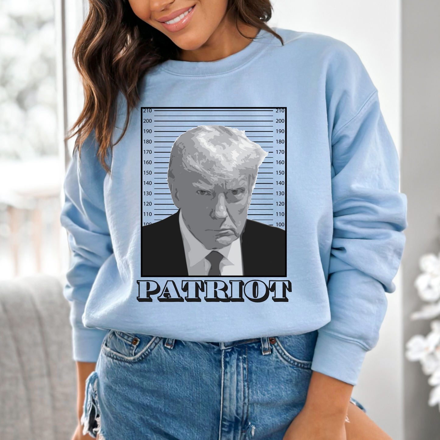 Trump Mugshot Patriot - Unisex Crewneck Sweatshirt