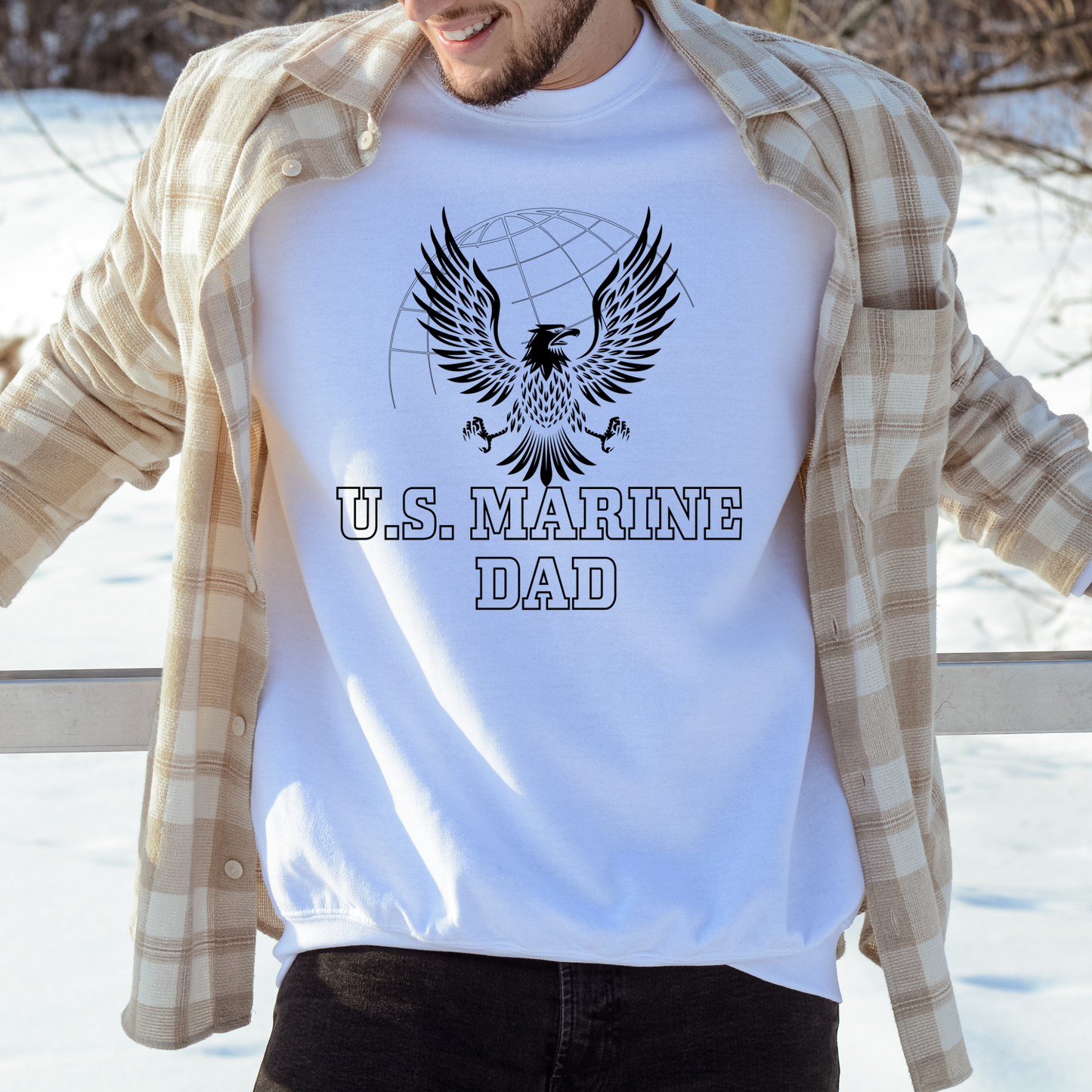U.S. Marine Dad - Unisex Crewneck Sweatshirt