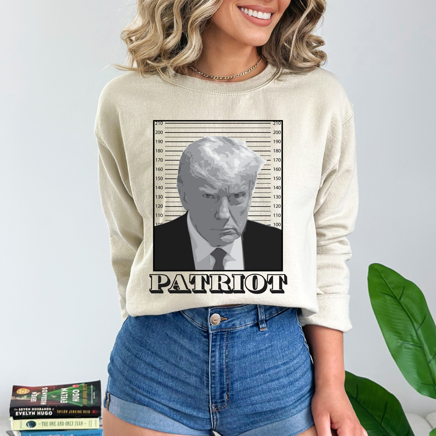 Trump Mugshot Patriot - Unisex Crewneck Sweatshirt