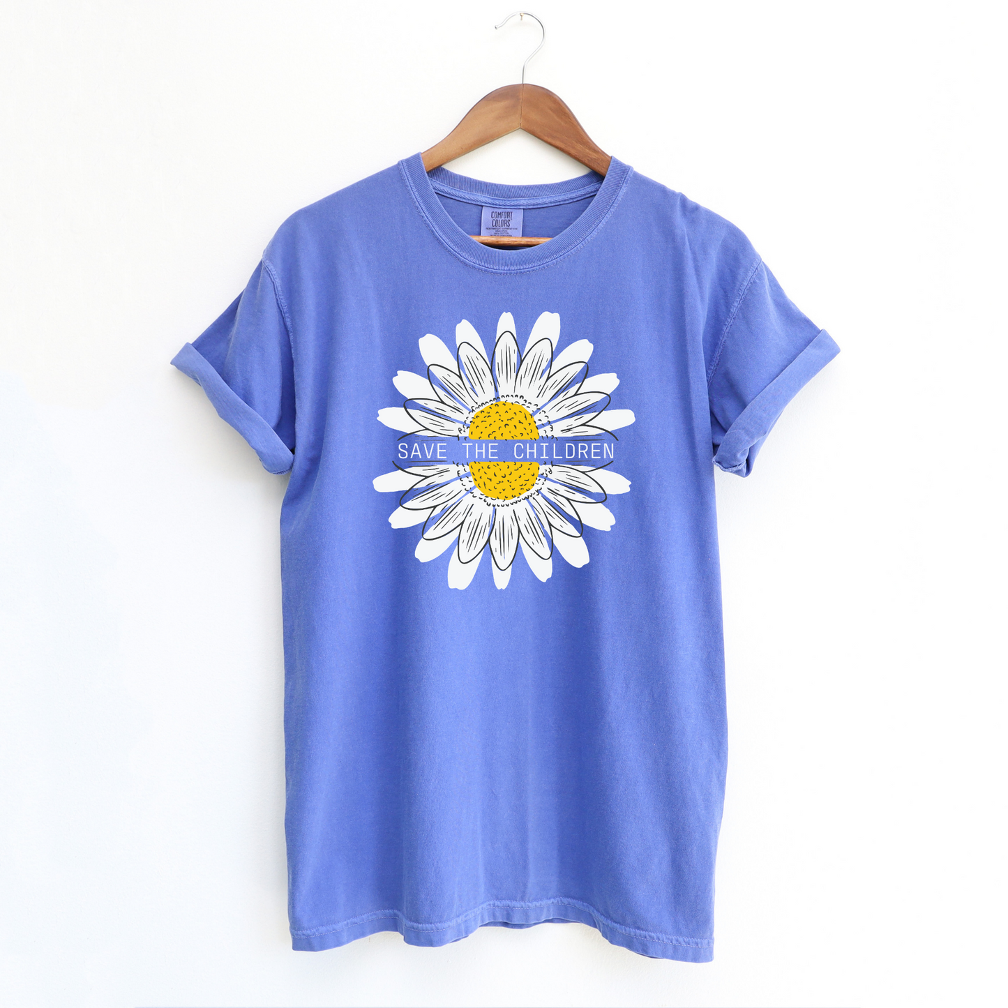 Save The Children Sunflower - Unisex Garment-Dyed Heavyweight Tee