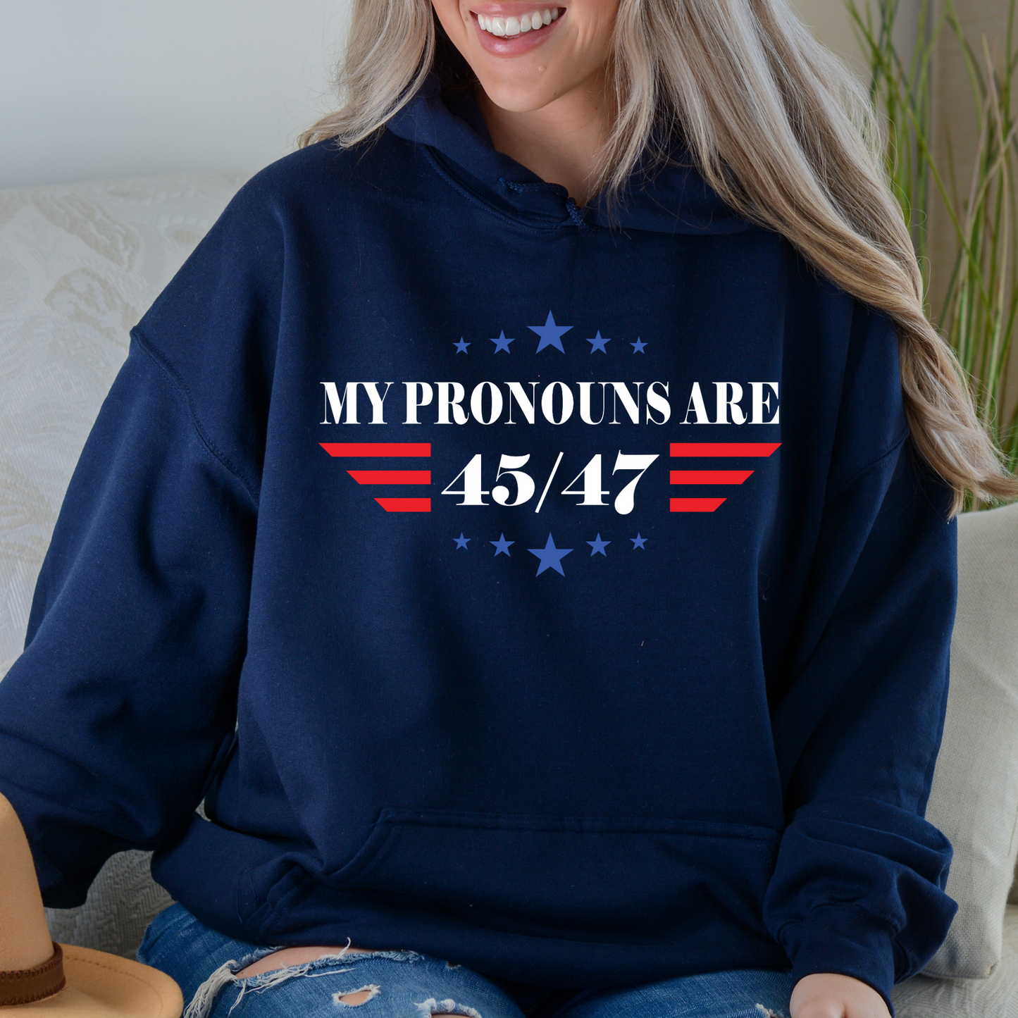 My Pronouns are 45/47 - Unisex Hoodie