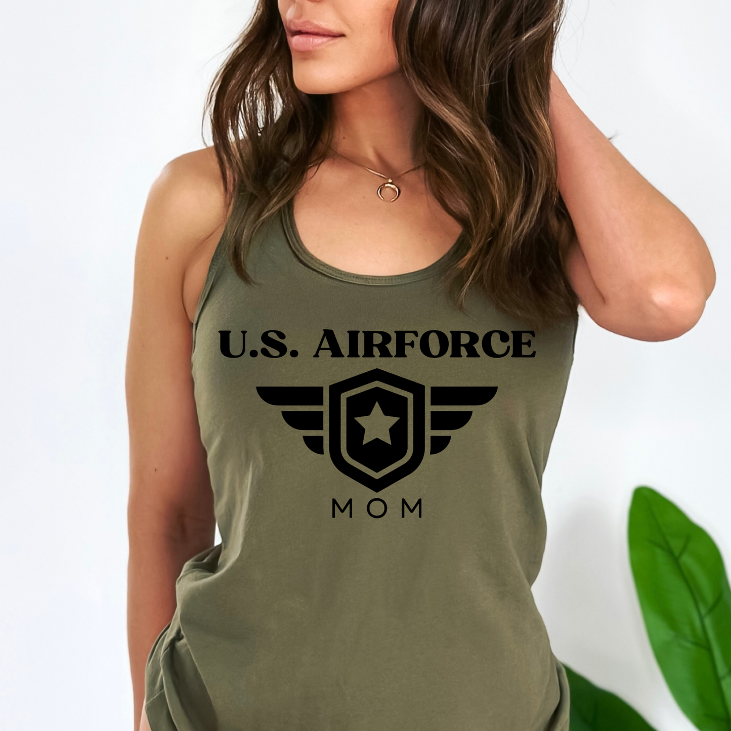 U.S Airforce Mom - Women's Racerback Tank