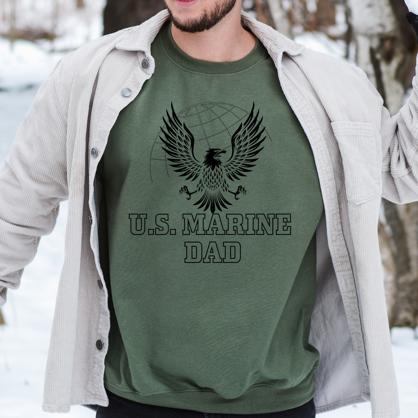 U.S. Marine Dad - Unisex Crewneck Sweatshirt