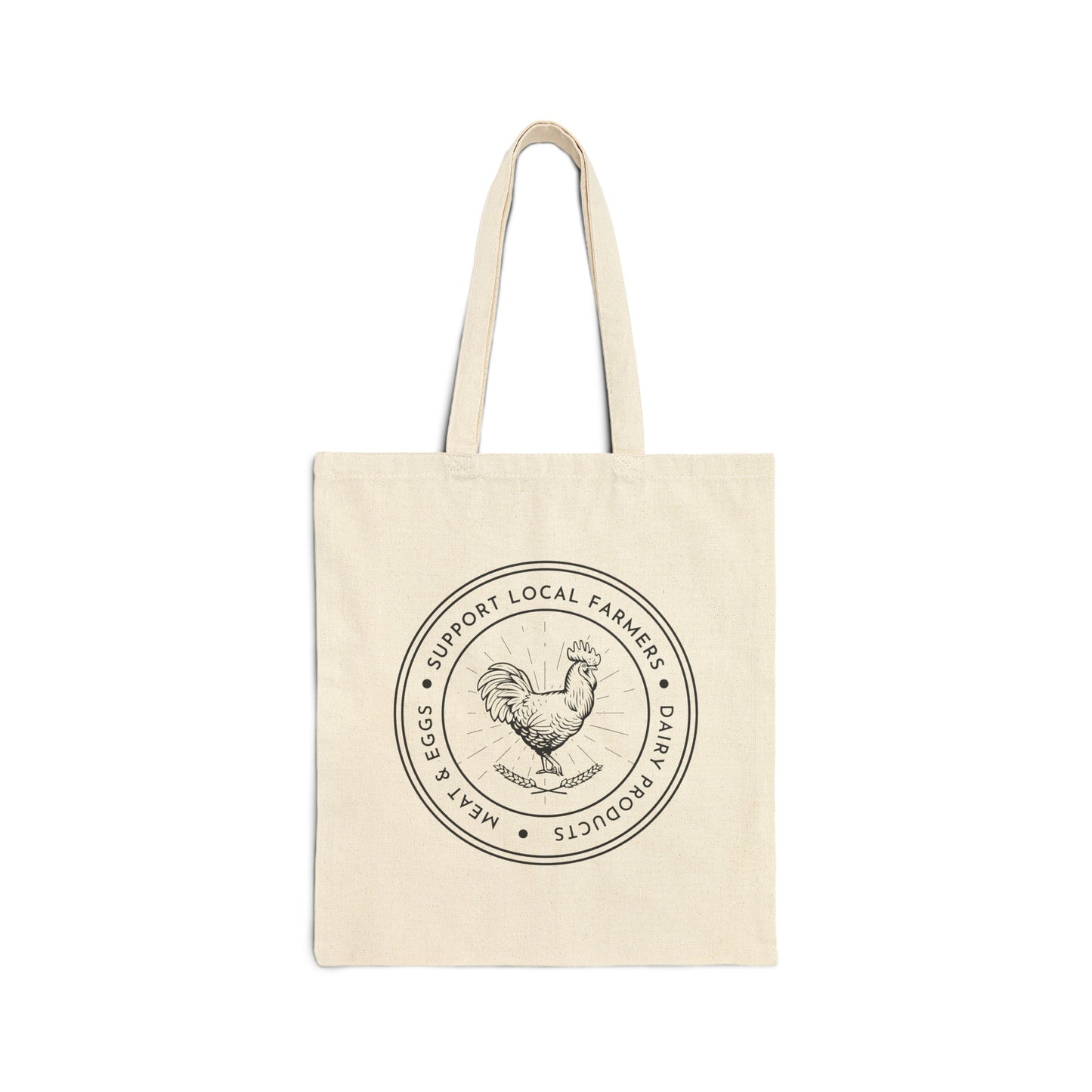 Support Farmers - Cotton Canvas Tote Bag