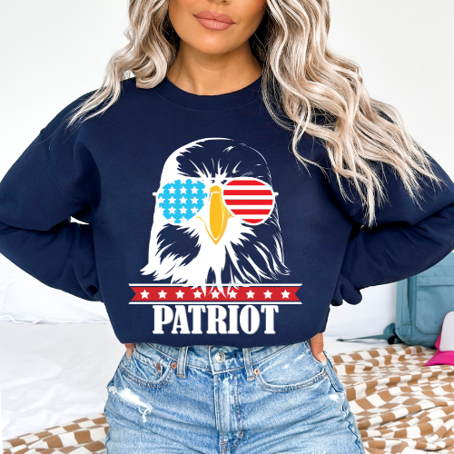 Patriot Eagle - Unisex Crewneck Sweatshirt
