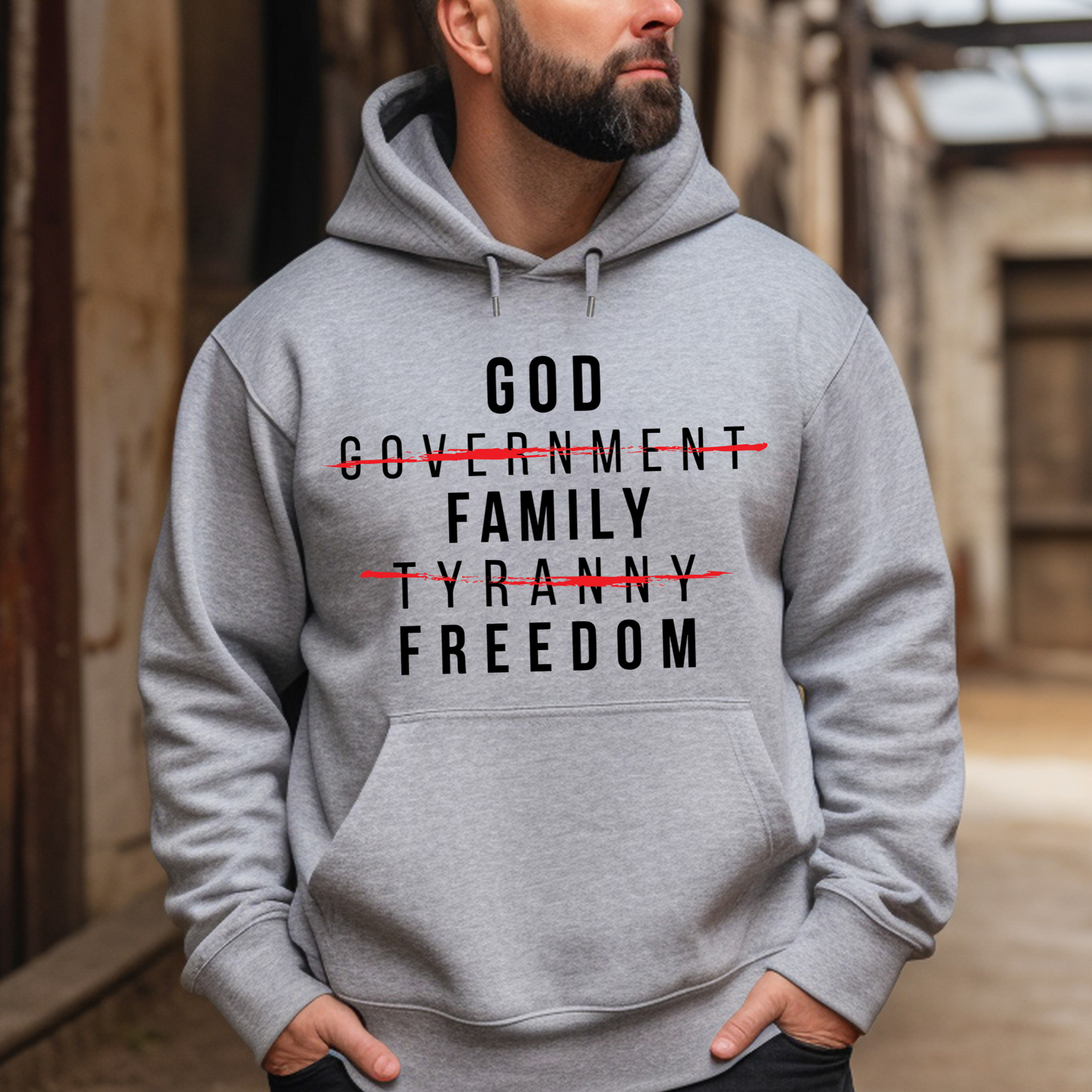 God Family Freedom - Unisex Hoodie