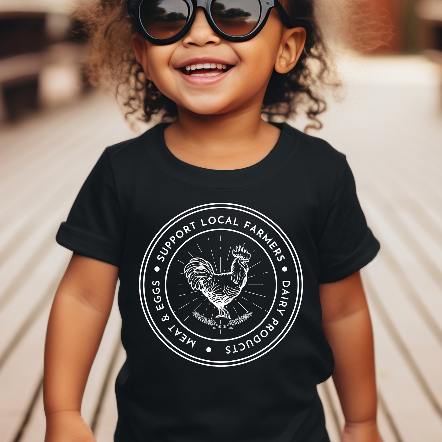 Support Local Farmers - Toddler Jersey Tee