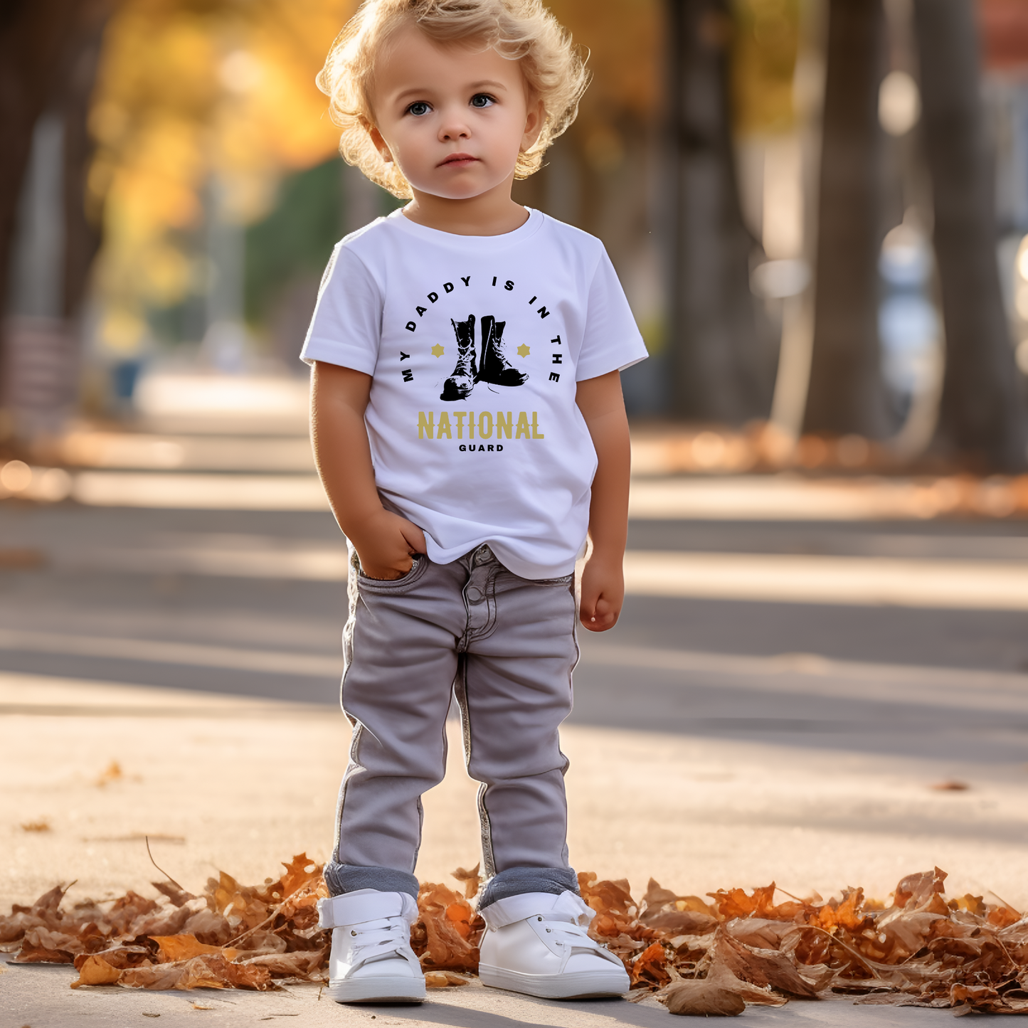 My Daddy is In The National Guard - Toddler Jersey Tee