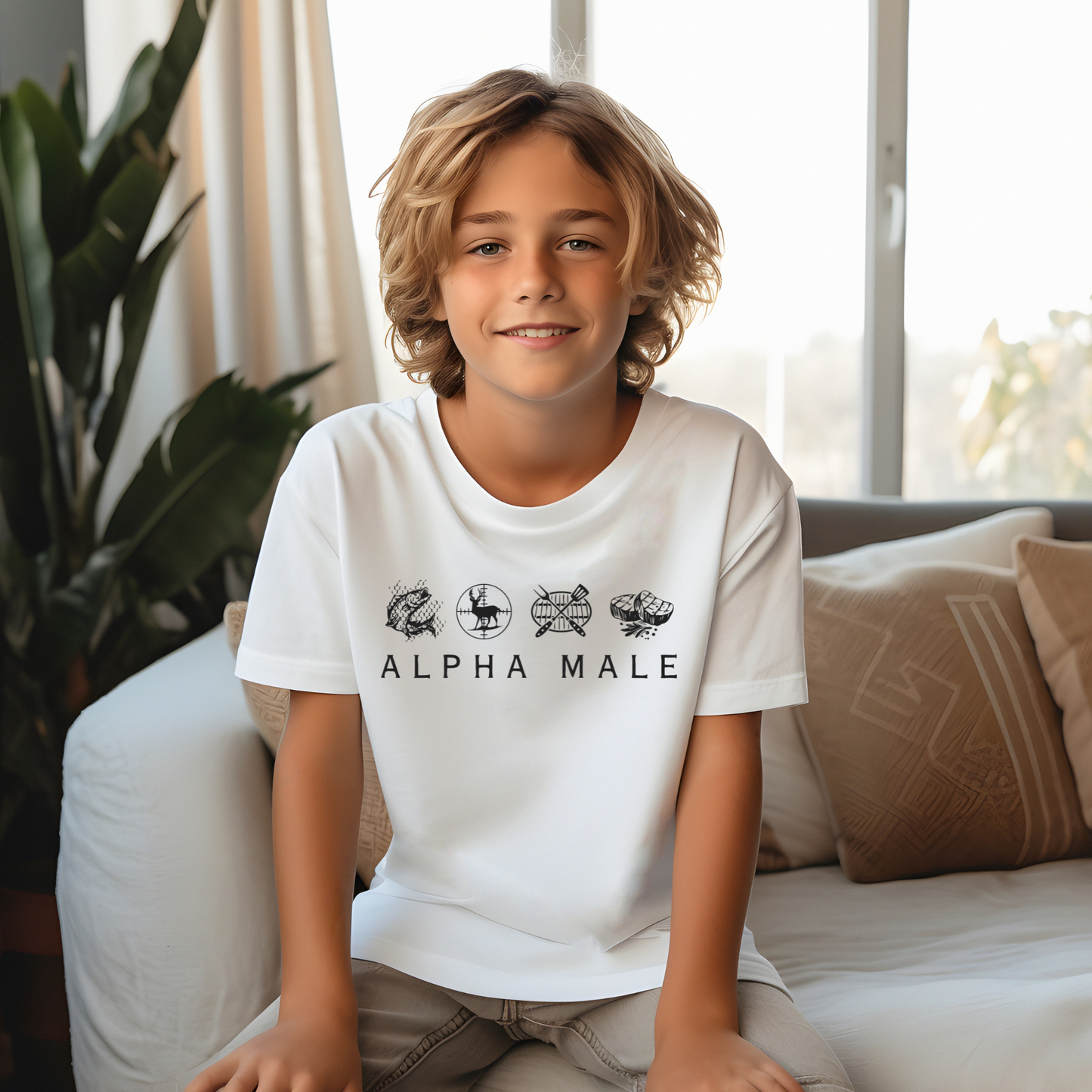 Alpha Male - Youth Short Sleeve T-Shirt
