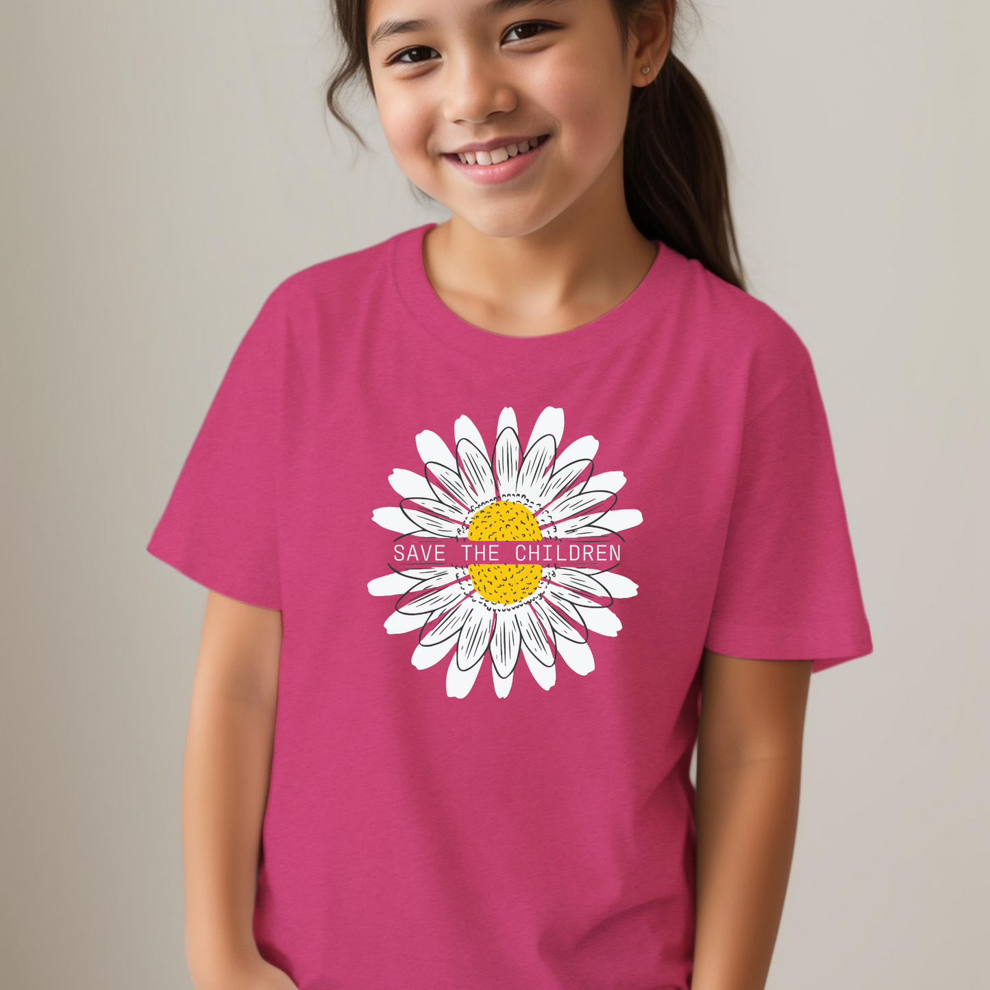 Save The Children Sunflower - Youth Short Sleeve T-Shirt