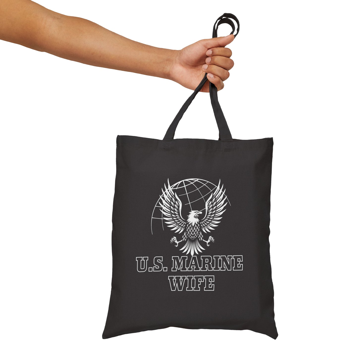 U.S. Marine Wife - Cotton Canvas Tote Bag