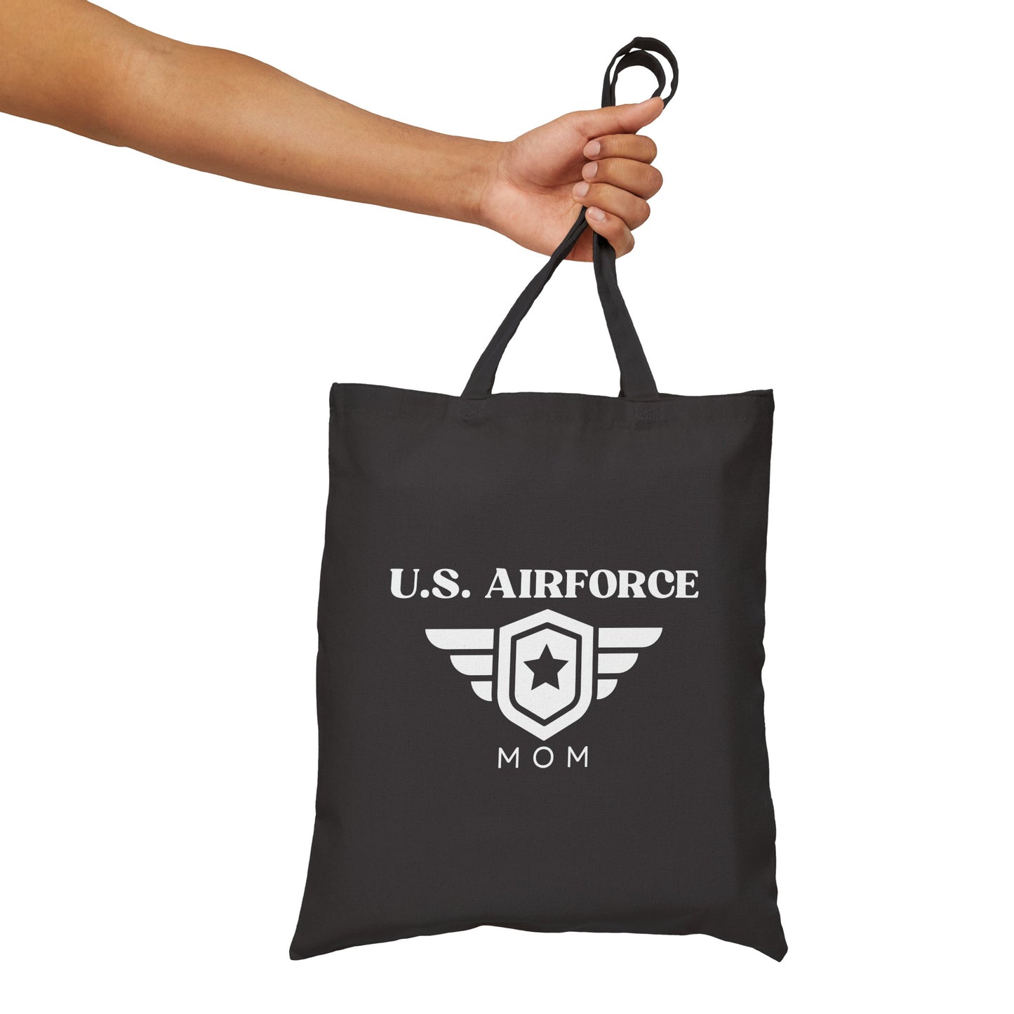U.S. Airforce Mom - Cotton Canvas Tote Bag