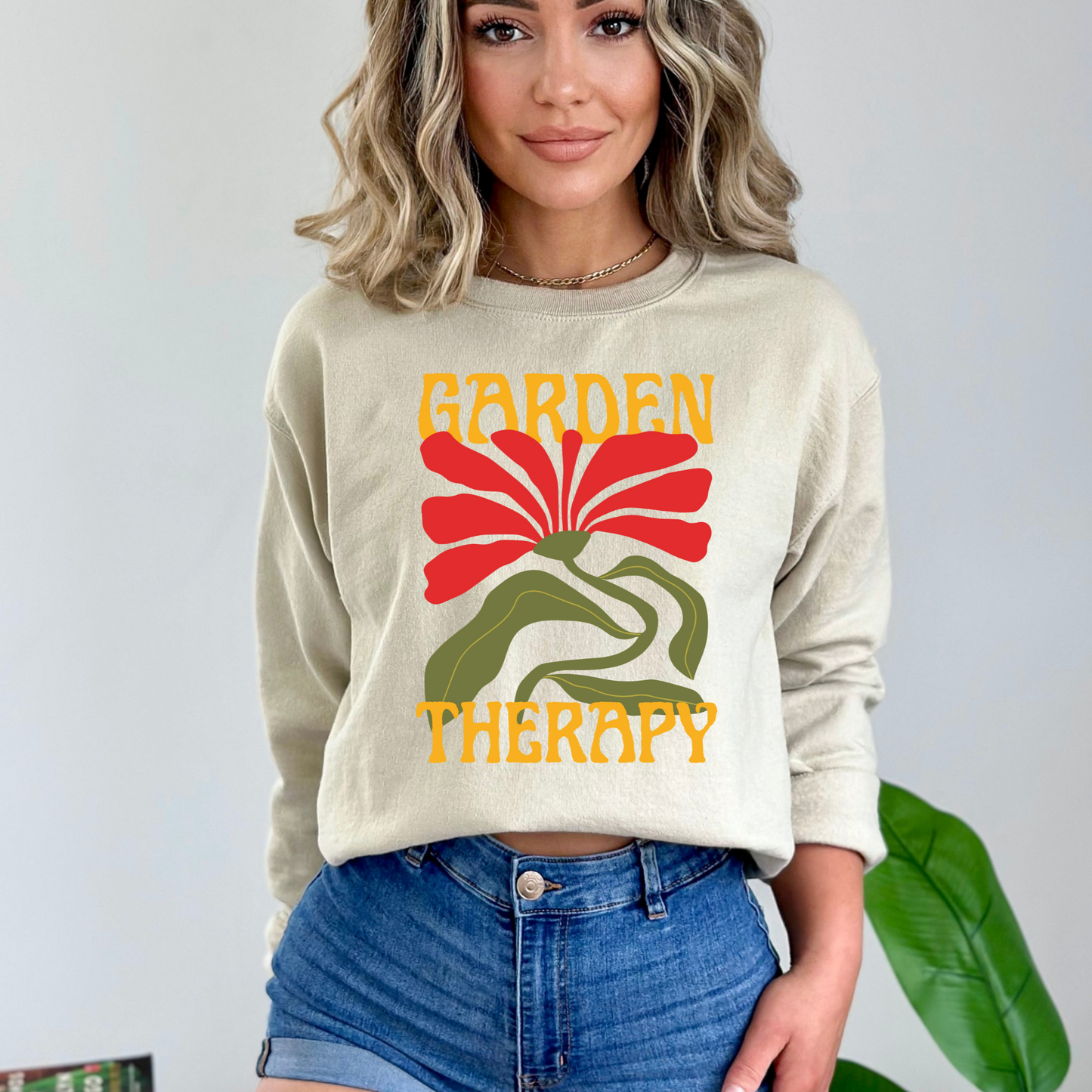 Garden Therapy - Unisex Crewneck Sweatshirt
