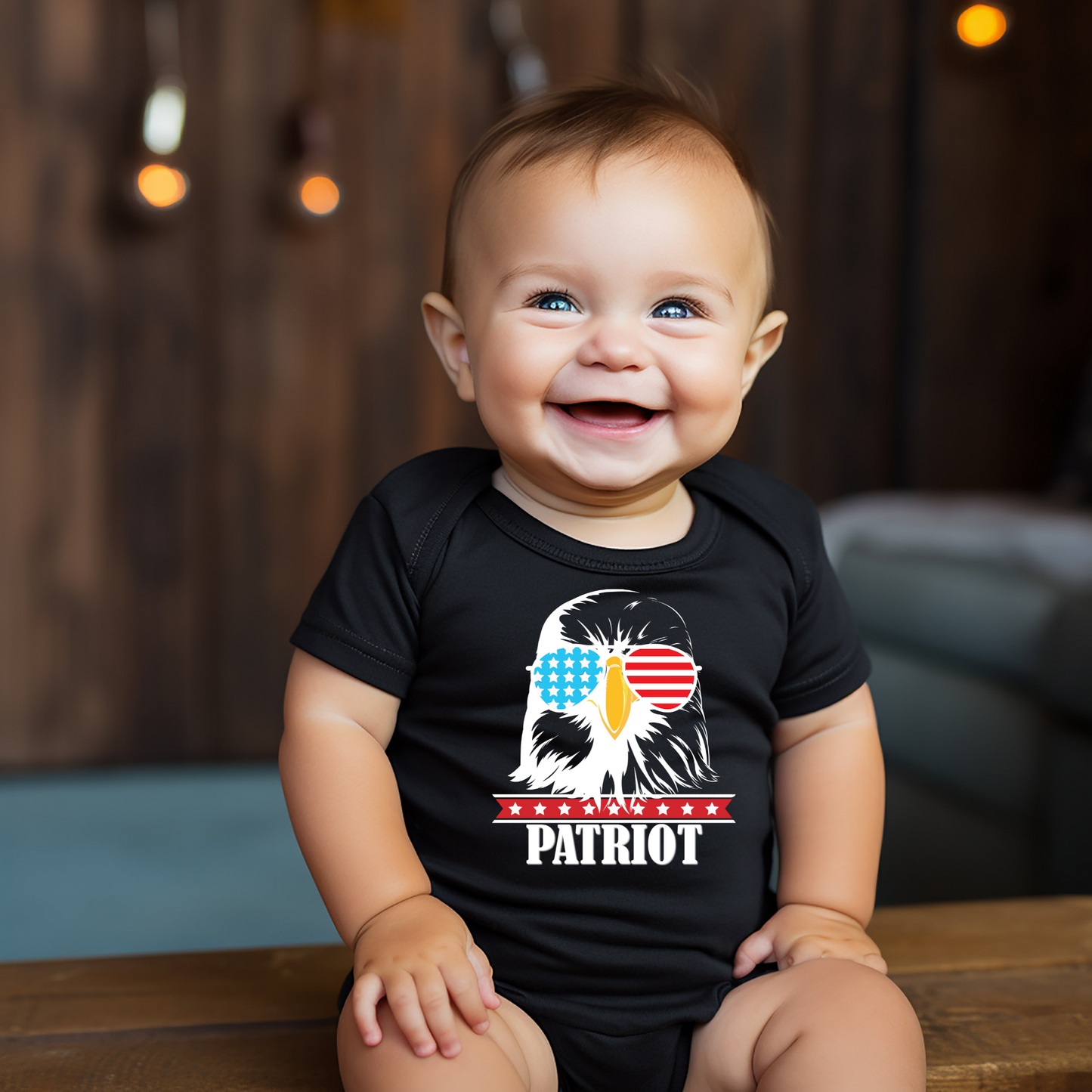 Patriot Eagle - Baby Onesie