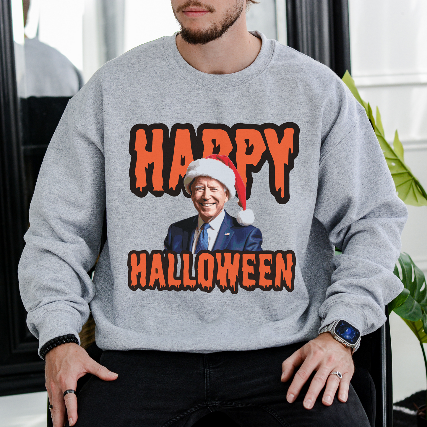 Biden's Halloween - Unisex Crewneck Sweatshirt