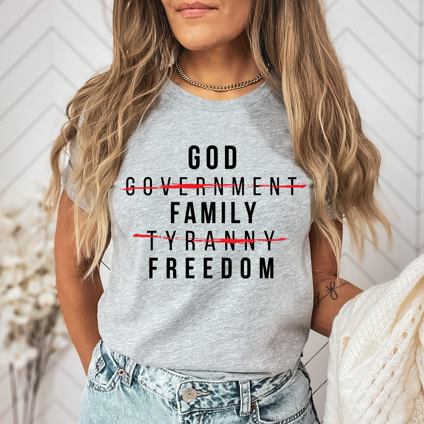 God Family Freedom - Unisex Jersey Tee