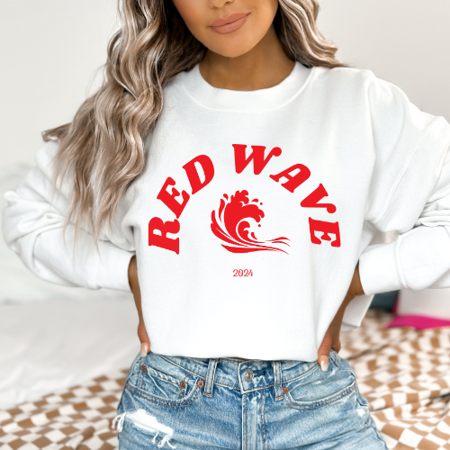 Red Wave 2024 - Unisex Crewneck Sweatshirt