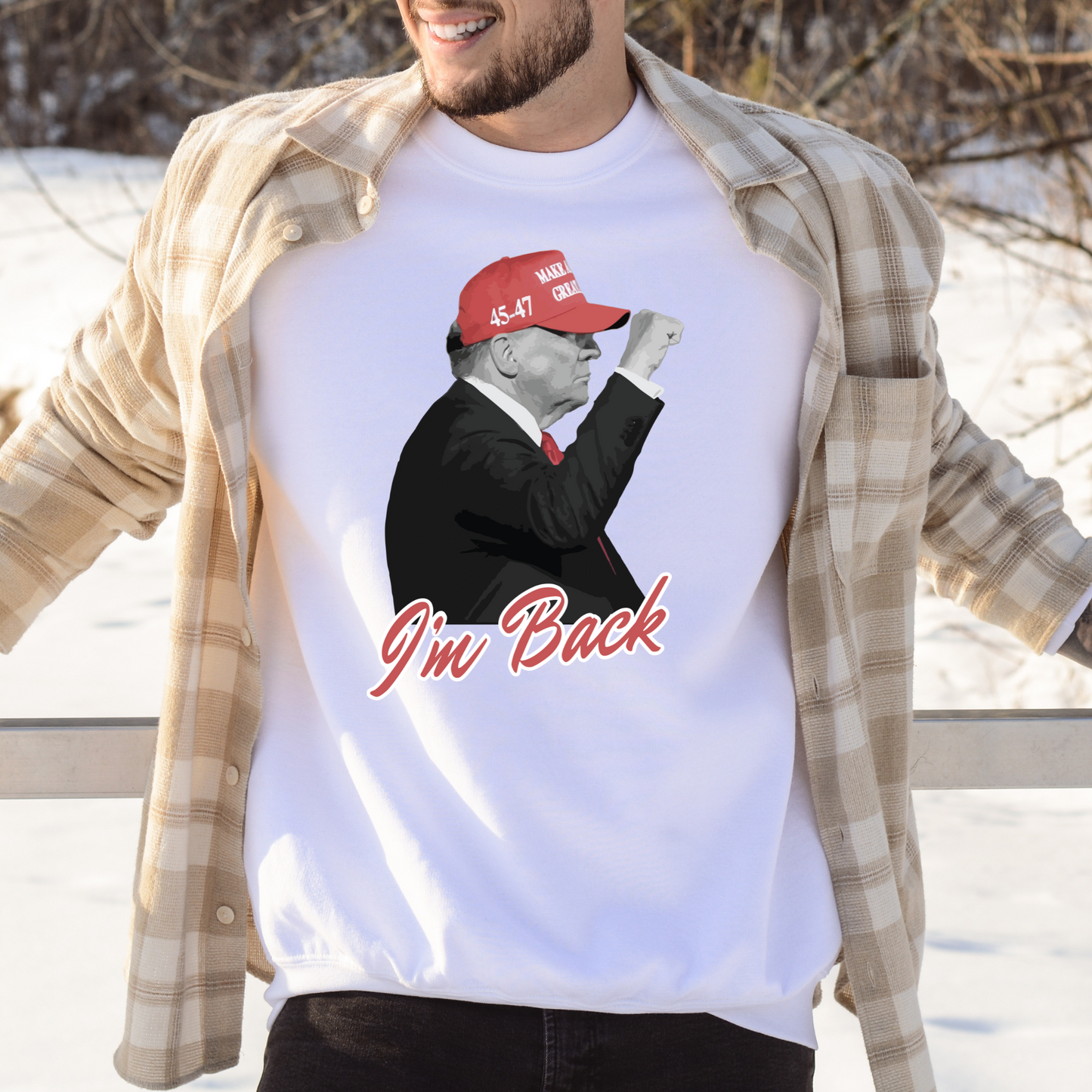 Trump "I'm Back" - Unisex Crewneck Sweatshirt