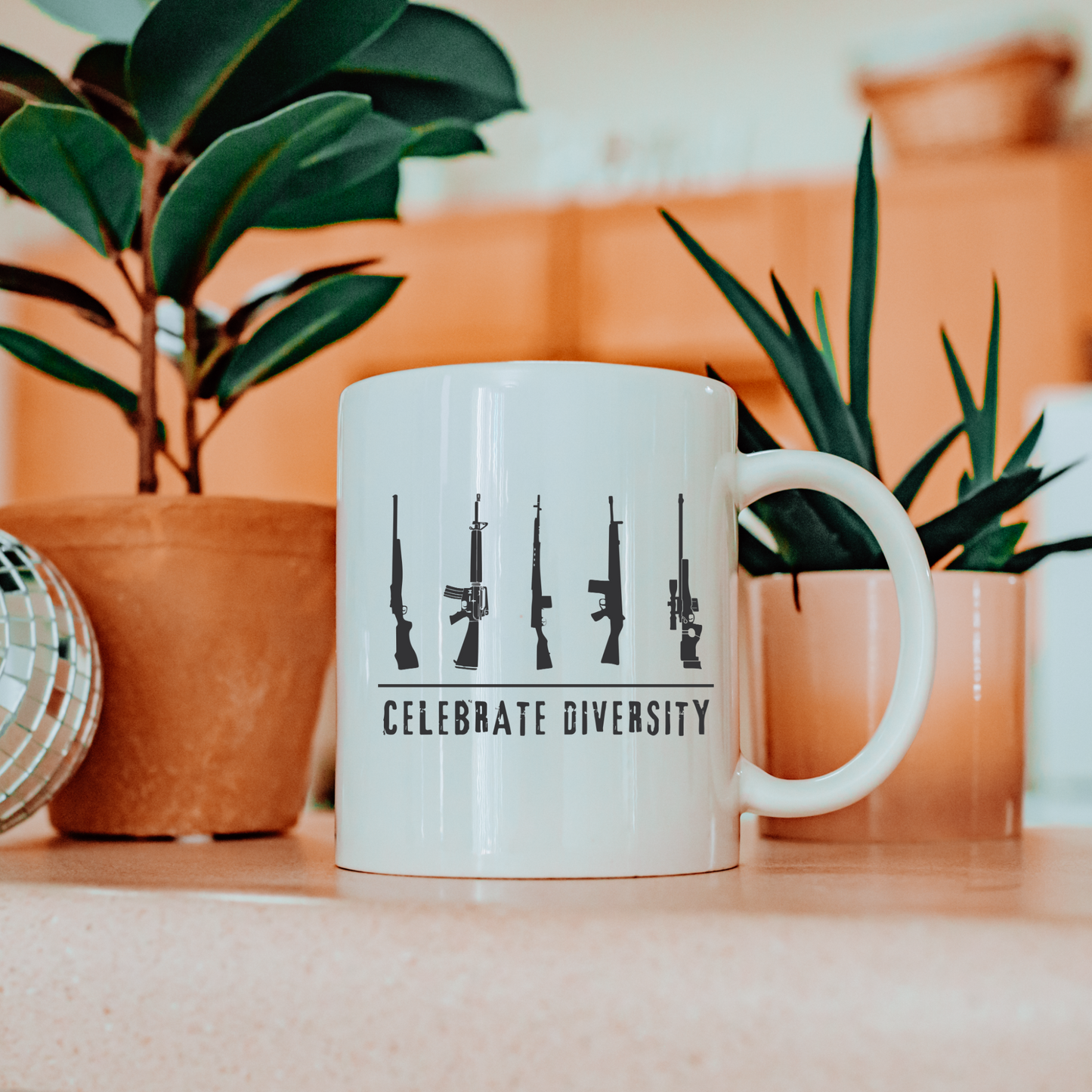 Celebrate Diversity - White Glossy Mug
