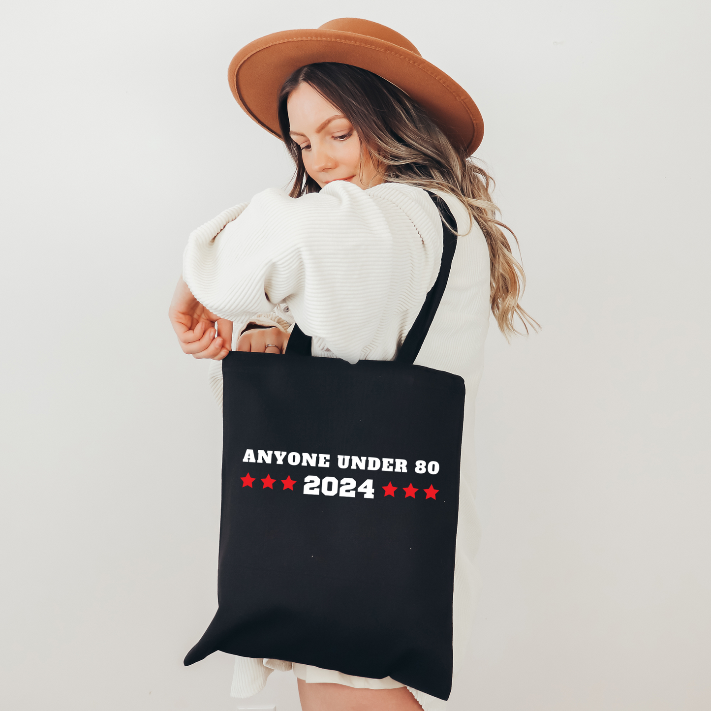 Anyone Under 80 - Cotton Canvas Tote Bag