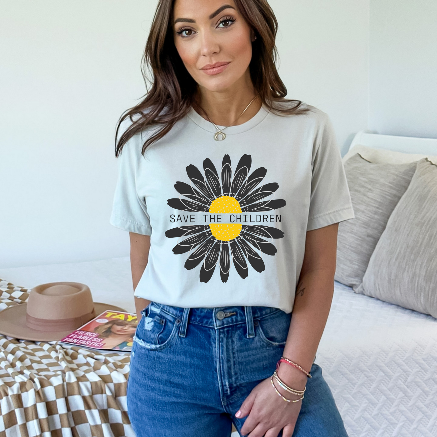 Save The Children Sunflower - Unisex Jersey Tee