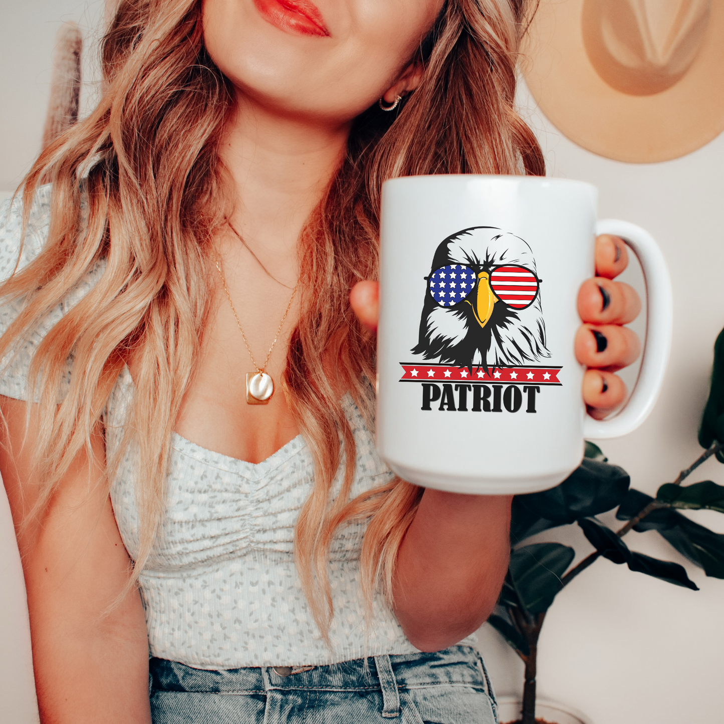 Patriot Eagle - White Glossy Mug
