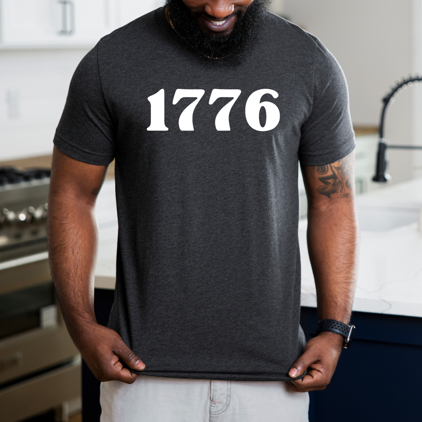 1776 dark grey jersey t-shirt