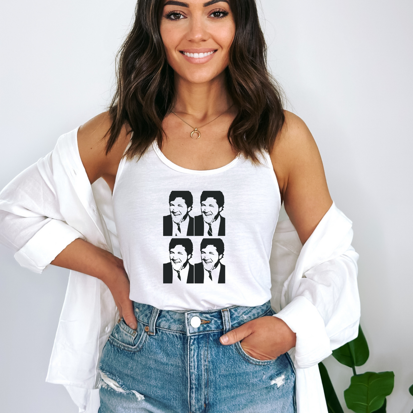 Tucker Warhol Style - Women's Racerback Tank