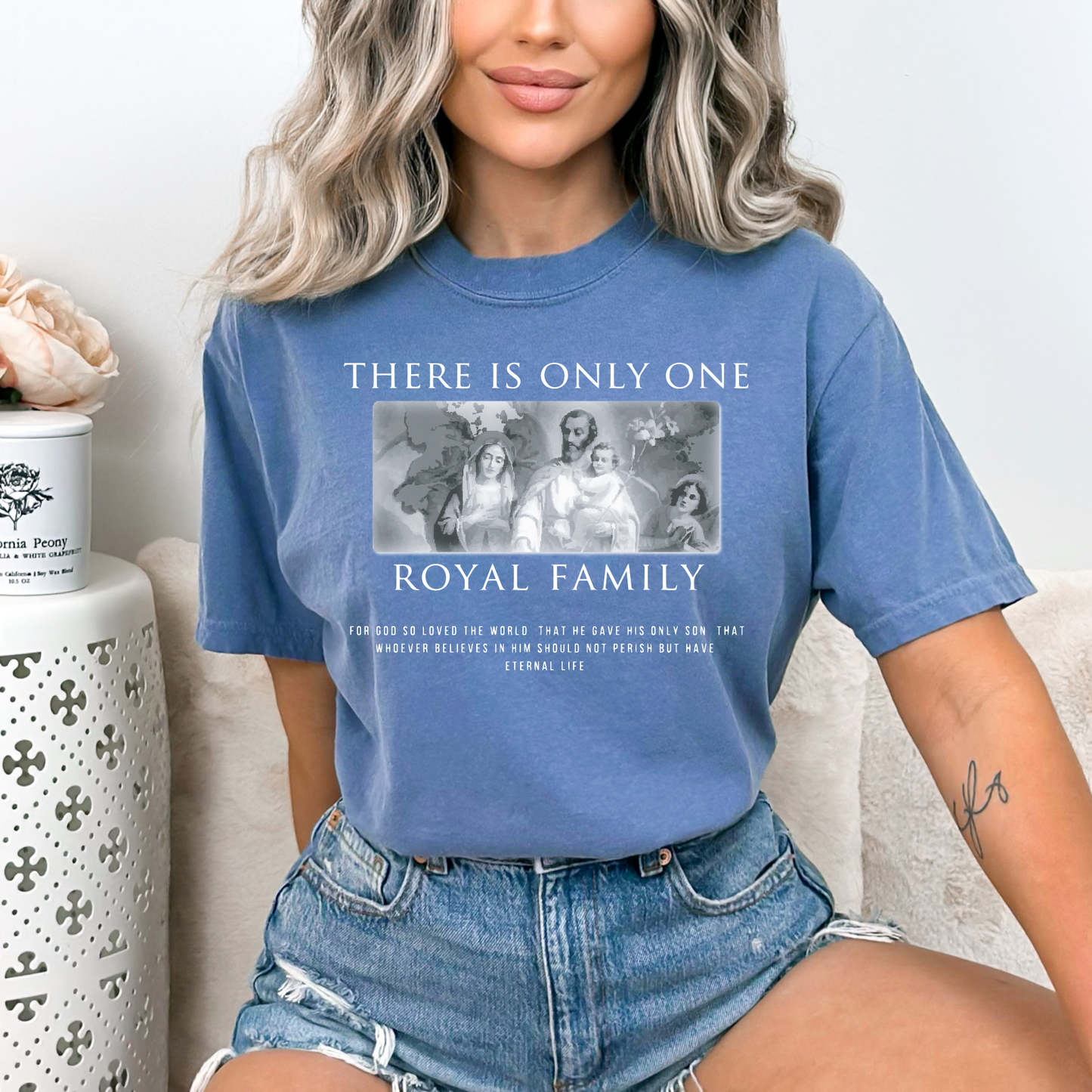 Only One Royal Family - Unisex Garment-Dyed Heavyweight Tee