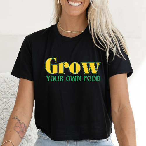 Grow Your Own Food - Women's Flowy Cropped Tee