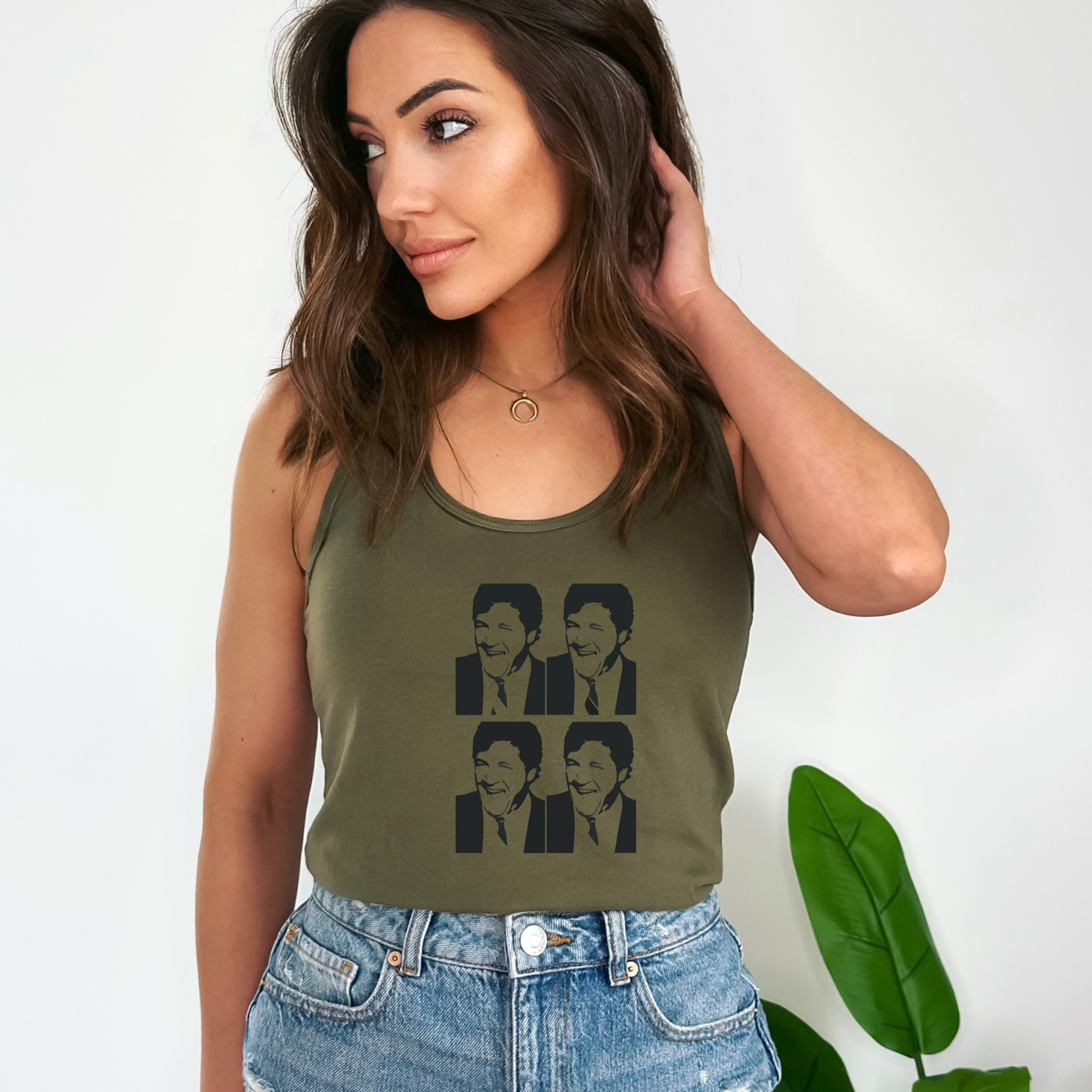 Tucker Warhol Style - Women's Racerback Tank