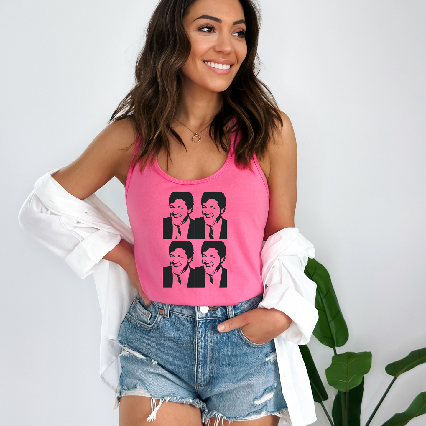 Tucker Warhol Style - Women's Racerback Tank