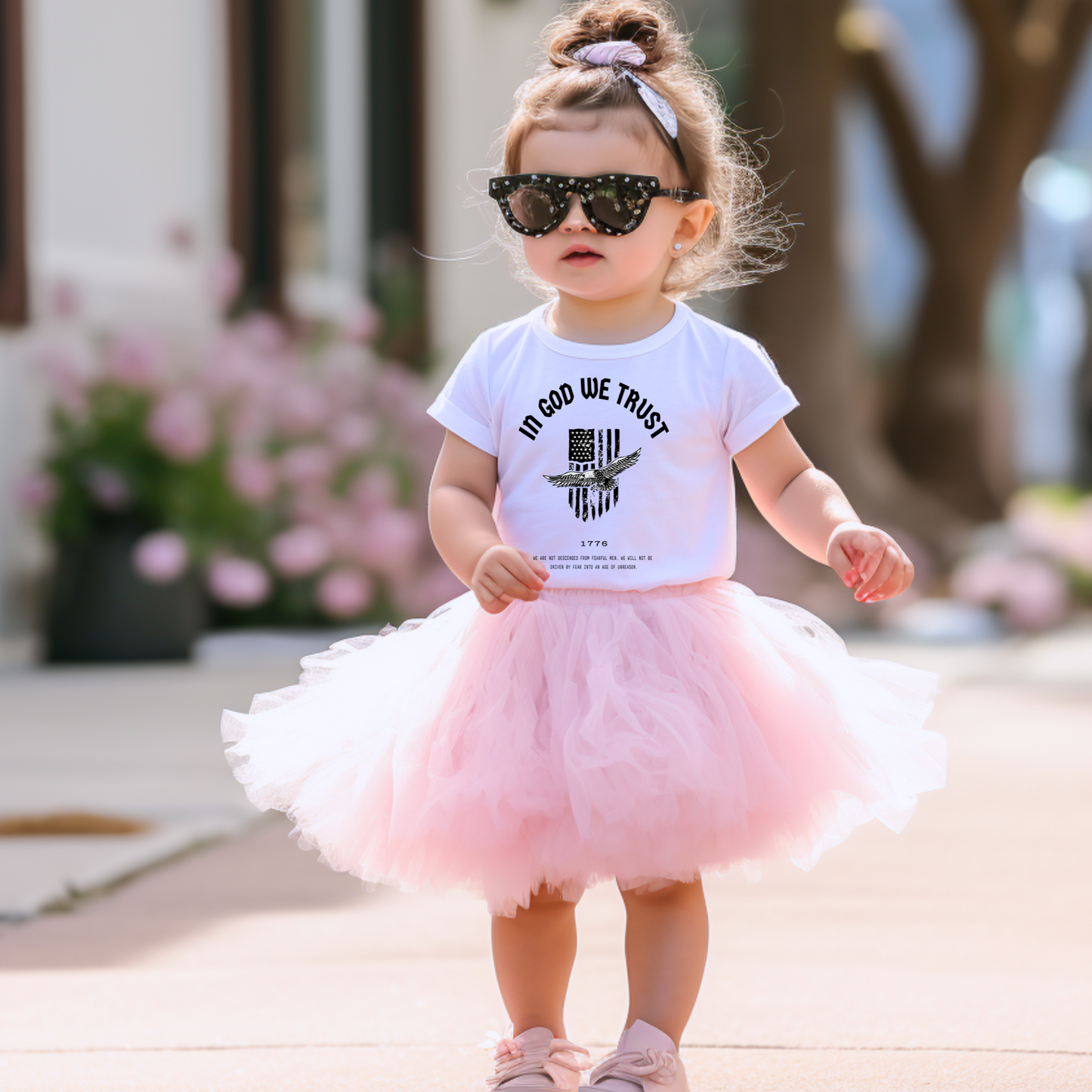 In God We Trust Patriot Eagle - Toddler Jersey Tee