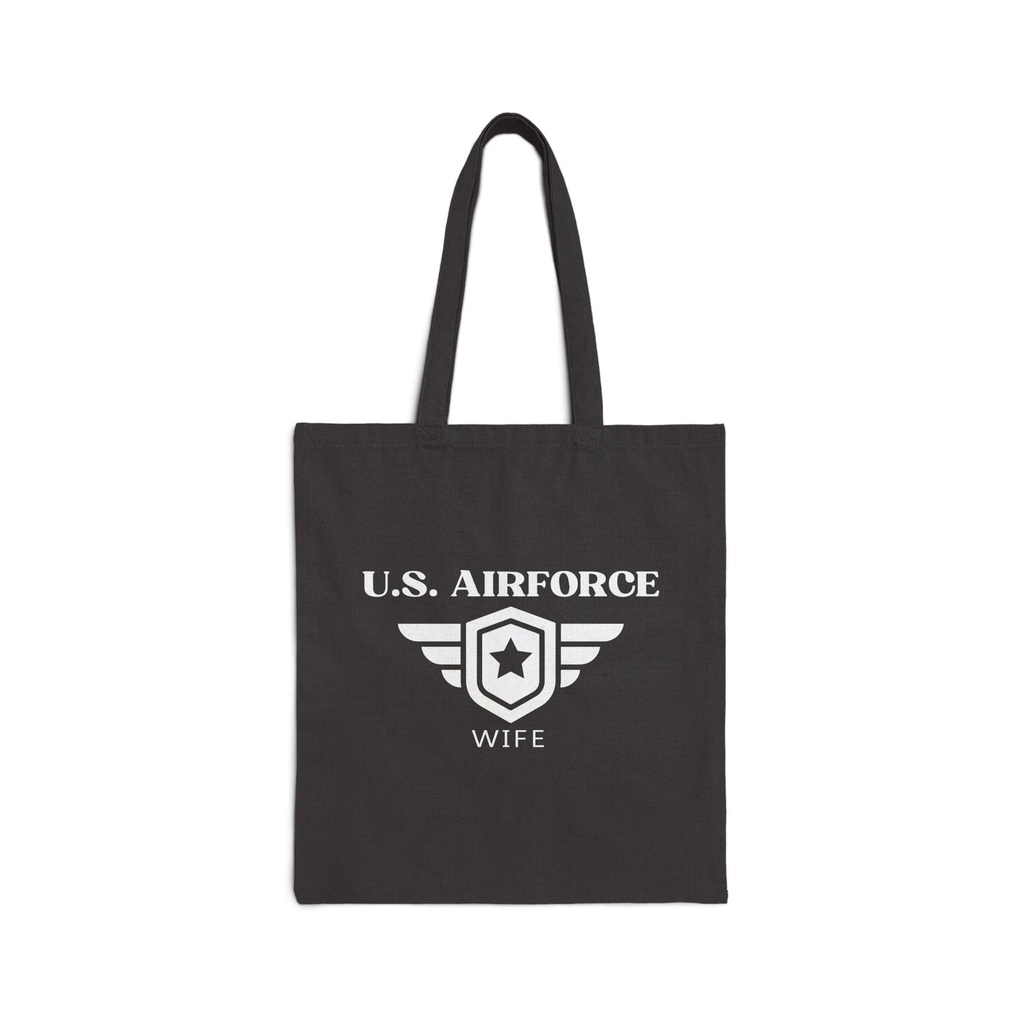 U.S. Airforce Wife - Cotton Canvas Tote Bag