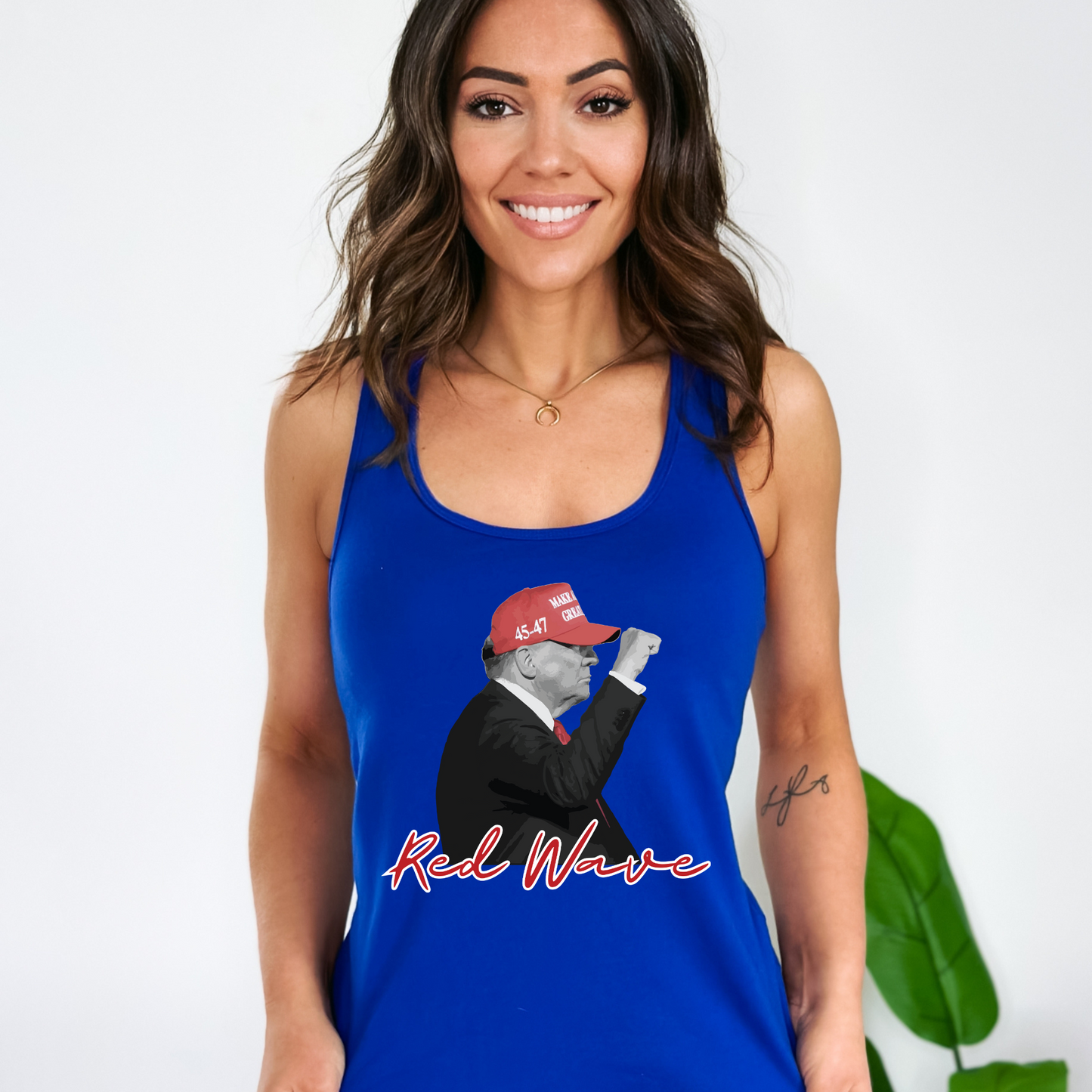 Trump Red Wave - Women's Racerback Tank