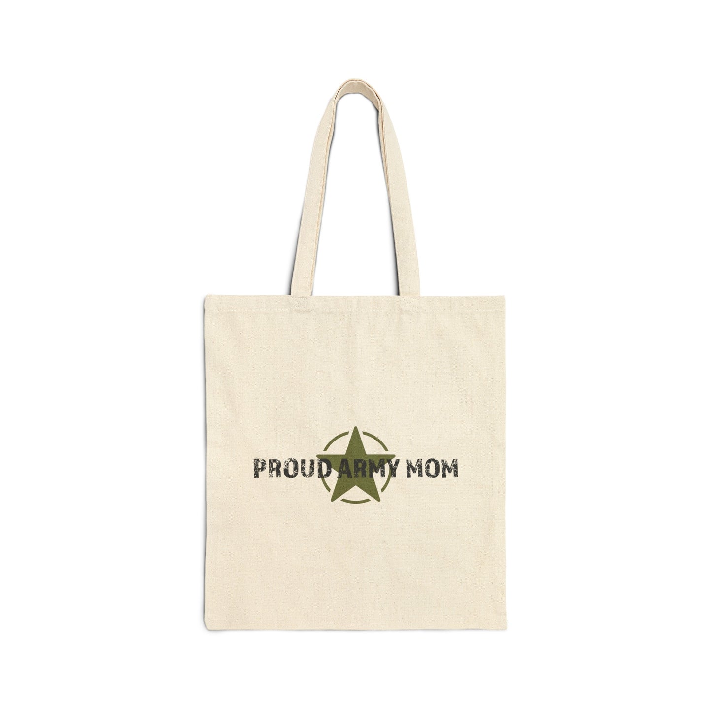 Proud U.S. Army Mom - Cotton Canvas Tote Bag
