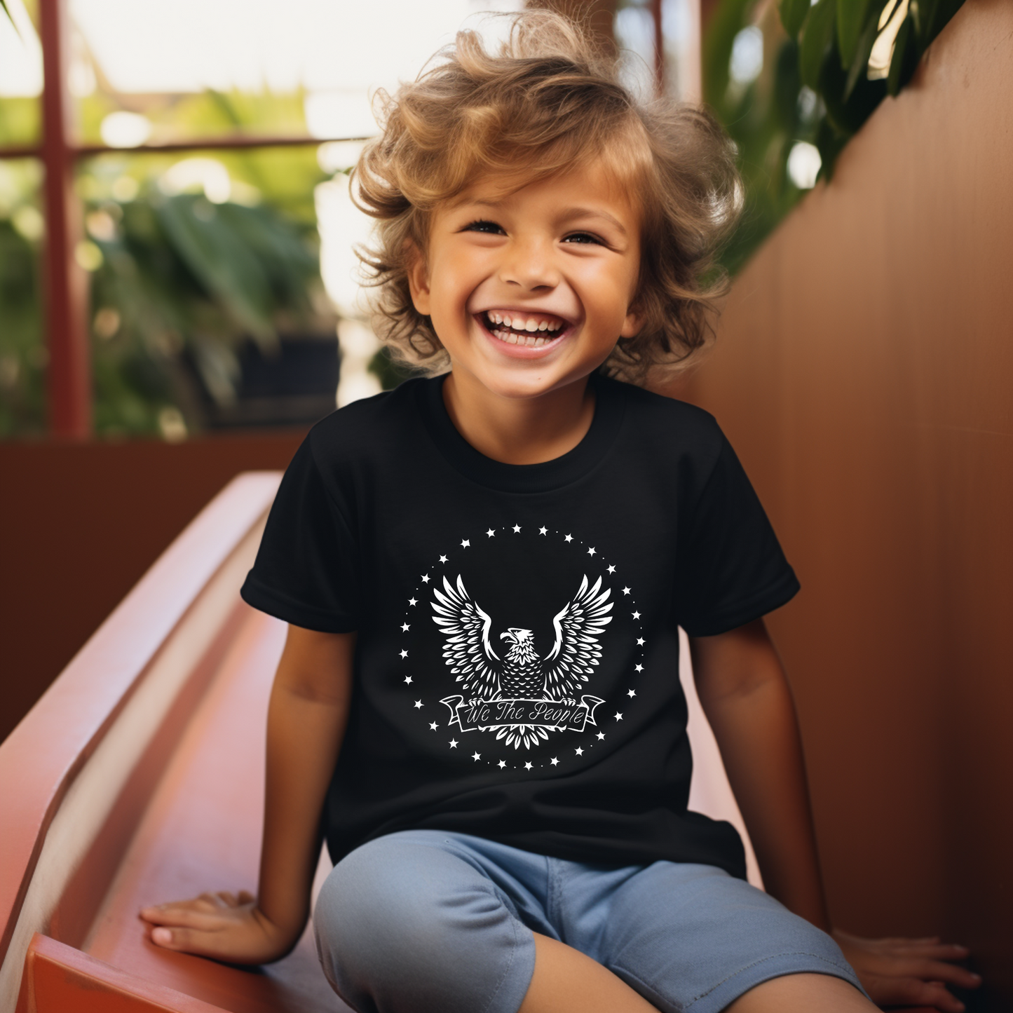 We The People Eagle - Youth Short Sleeve T-Shirt
