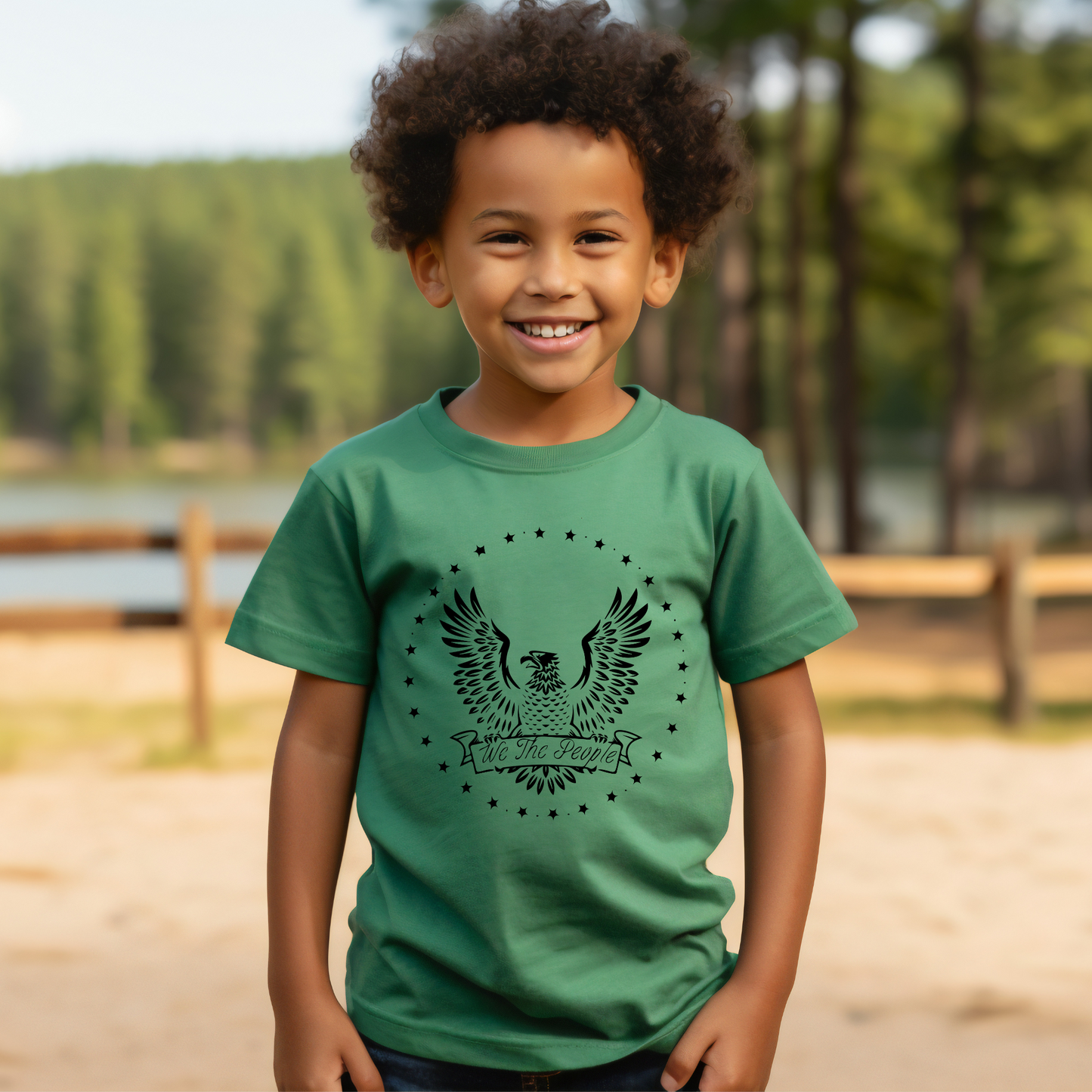 We The People Eagle - Youth Short Sleeve T-Shirt