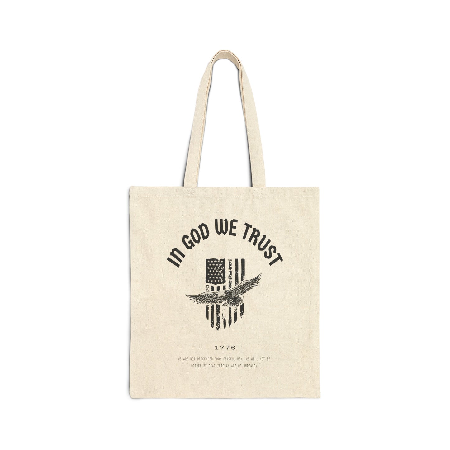 In God We Trust Eagle - Cotton Canvas Tote Bag