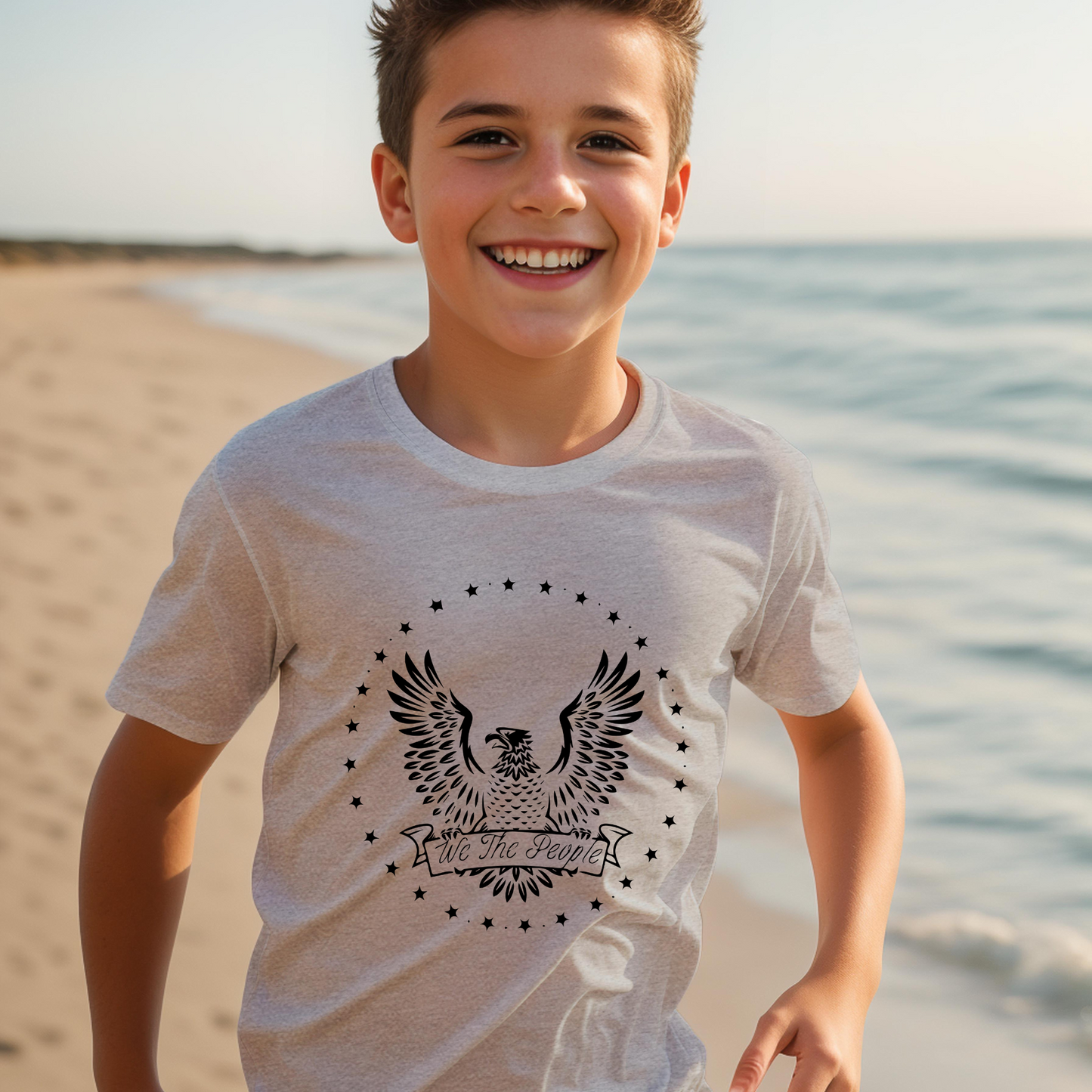 We The People Eagle - Youth Short Sleeve T-Shirt