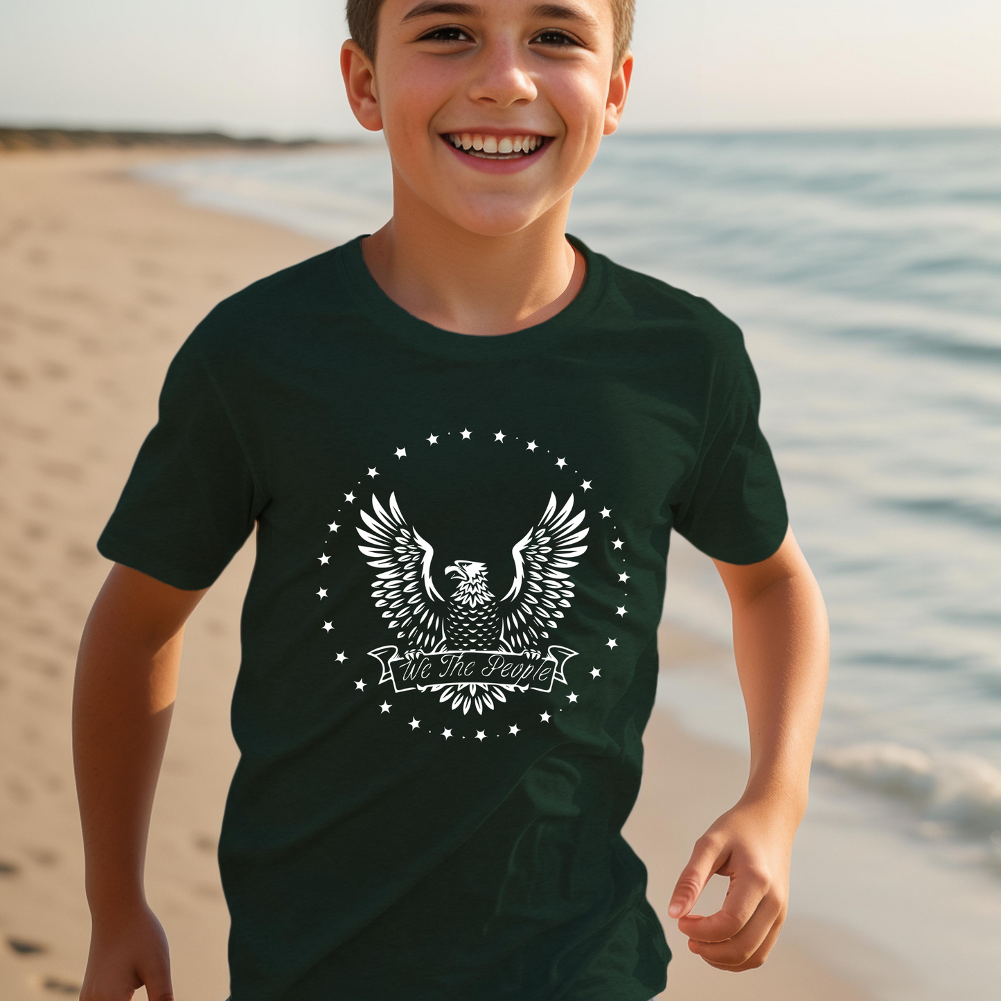 We The People Eagle - Youth Short Sleeve T-Shirt