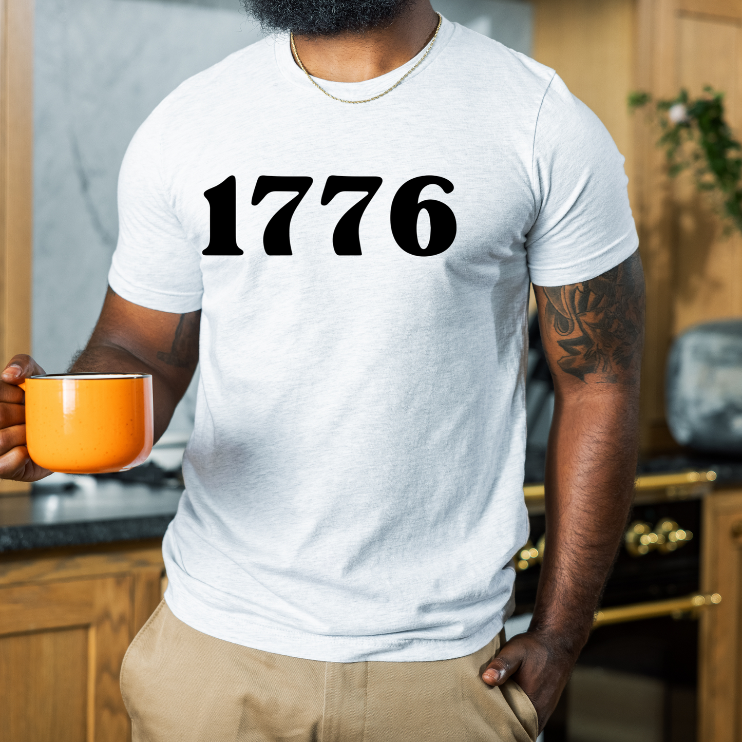 1776 ash grey unisex jersey t-shirt