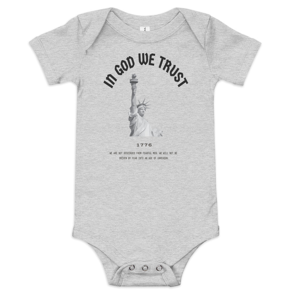 In God We Trust Lady Liberty - Baby Onesie