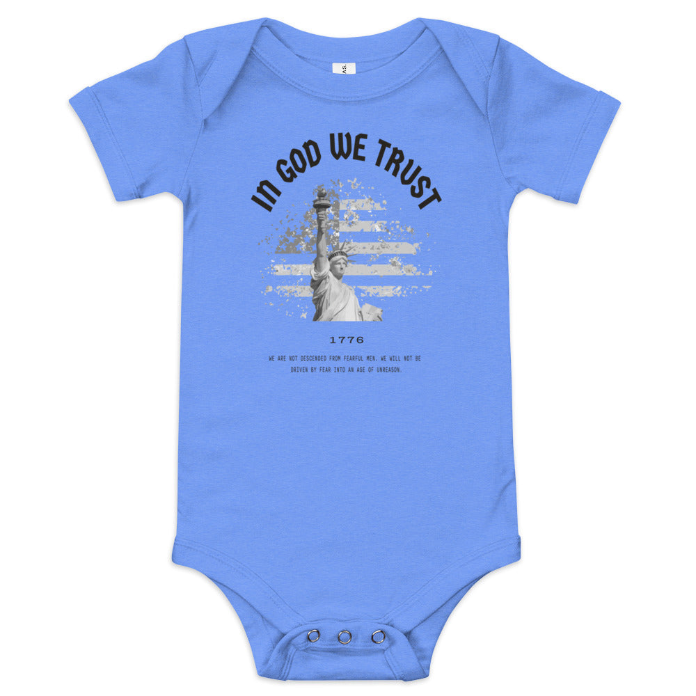 In God We Trust Lady Liberty - Baby Onesie