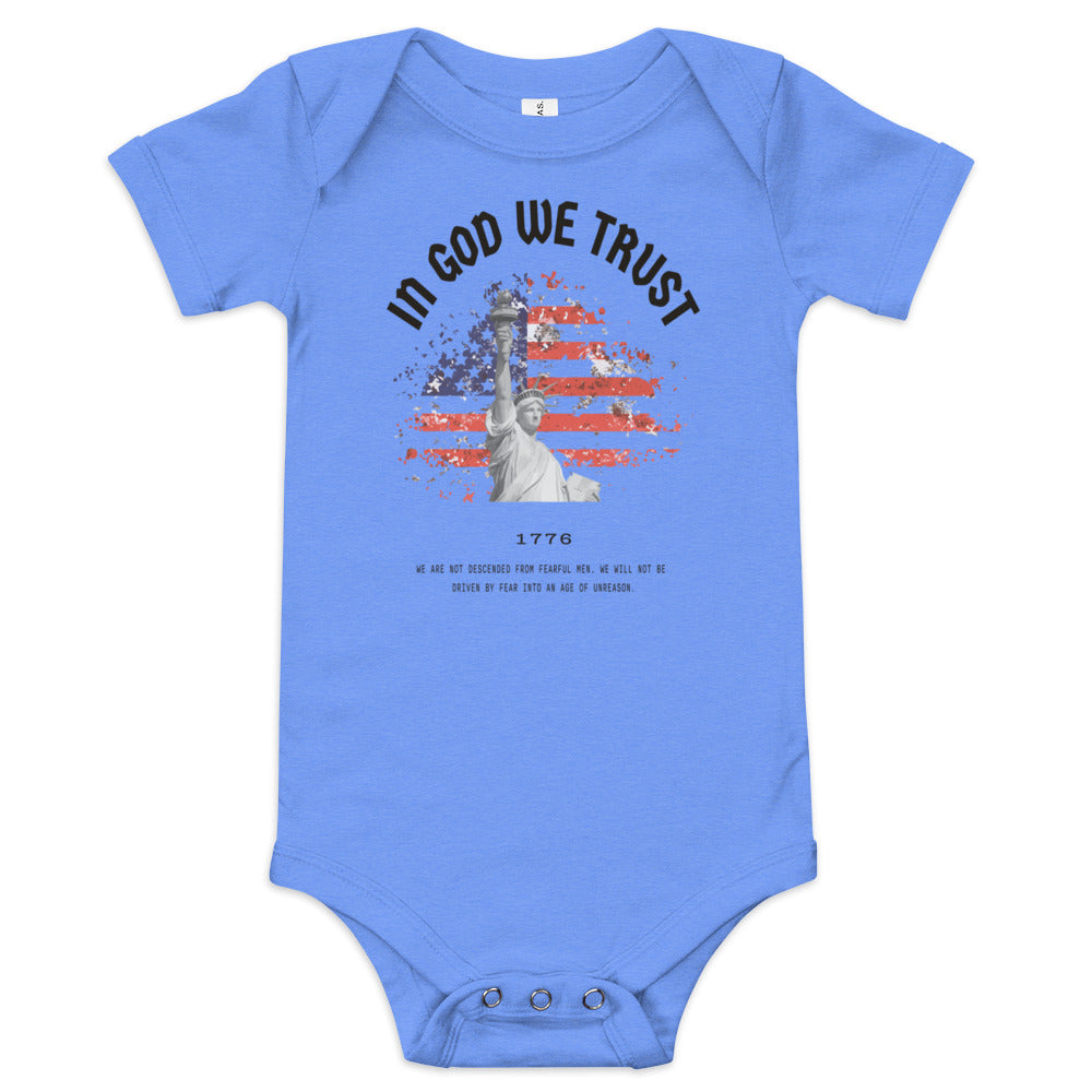 In God We Trust Red White & Blue - Baby Onesie