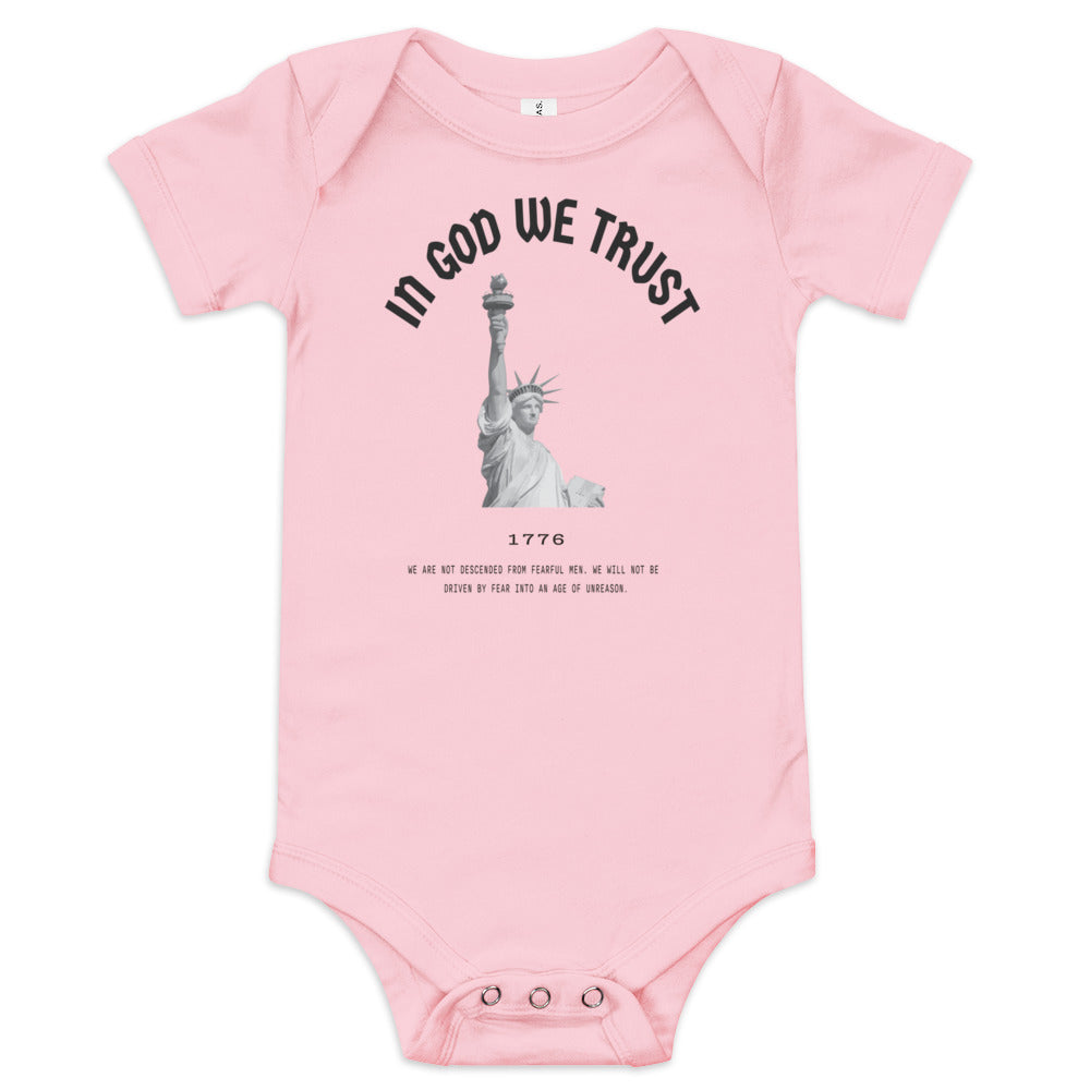 In God We Trust Lady Liberty - Baby Onesie