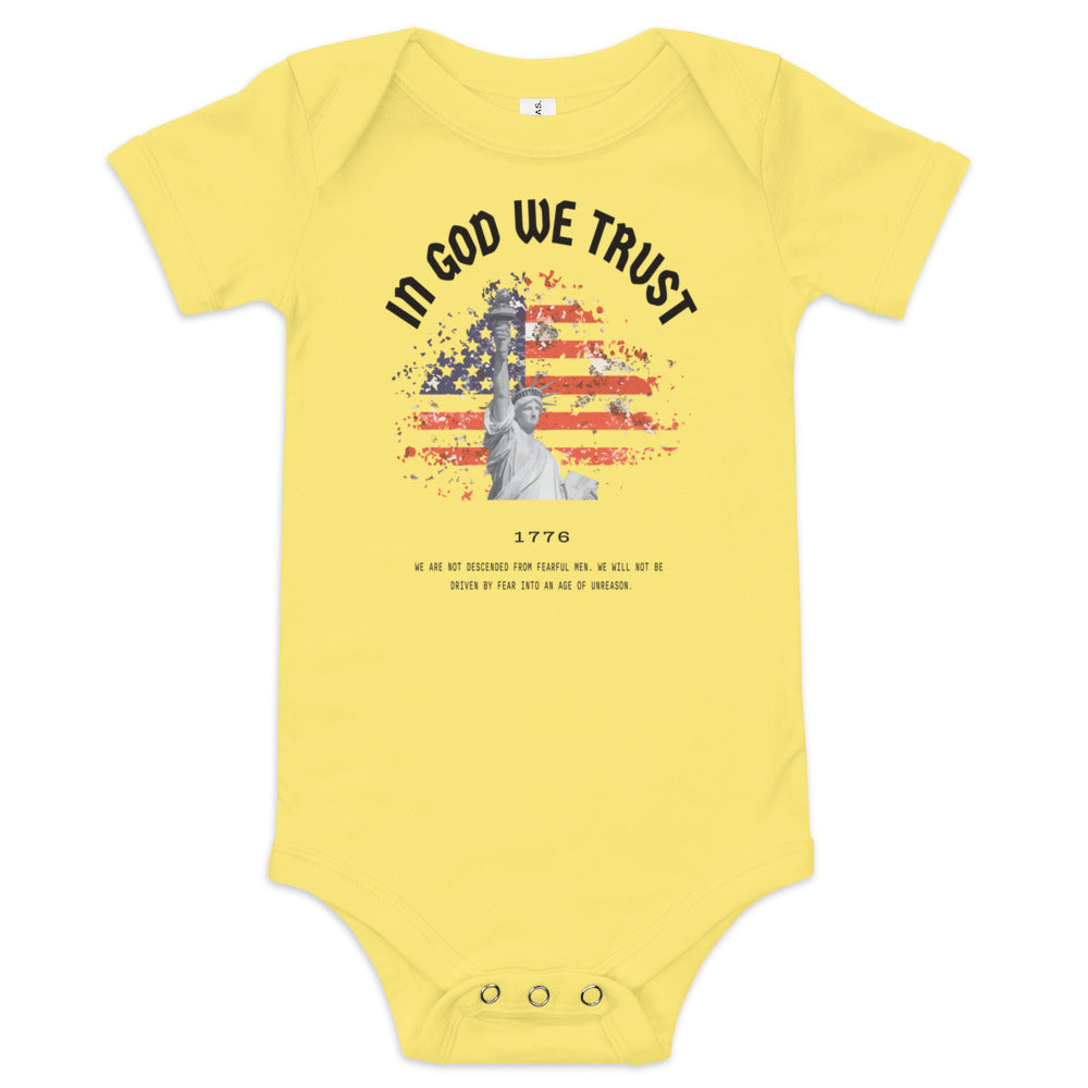 In God We Trust Red White & Blue - Baby Onesie