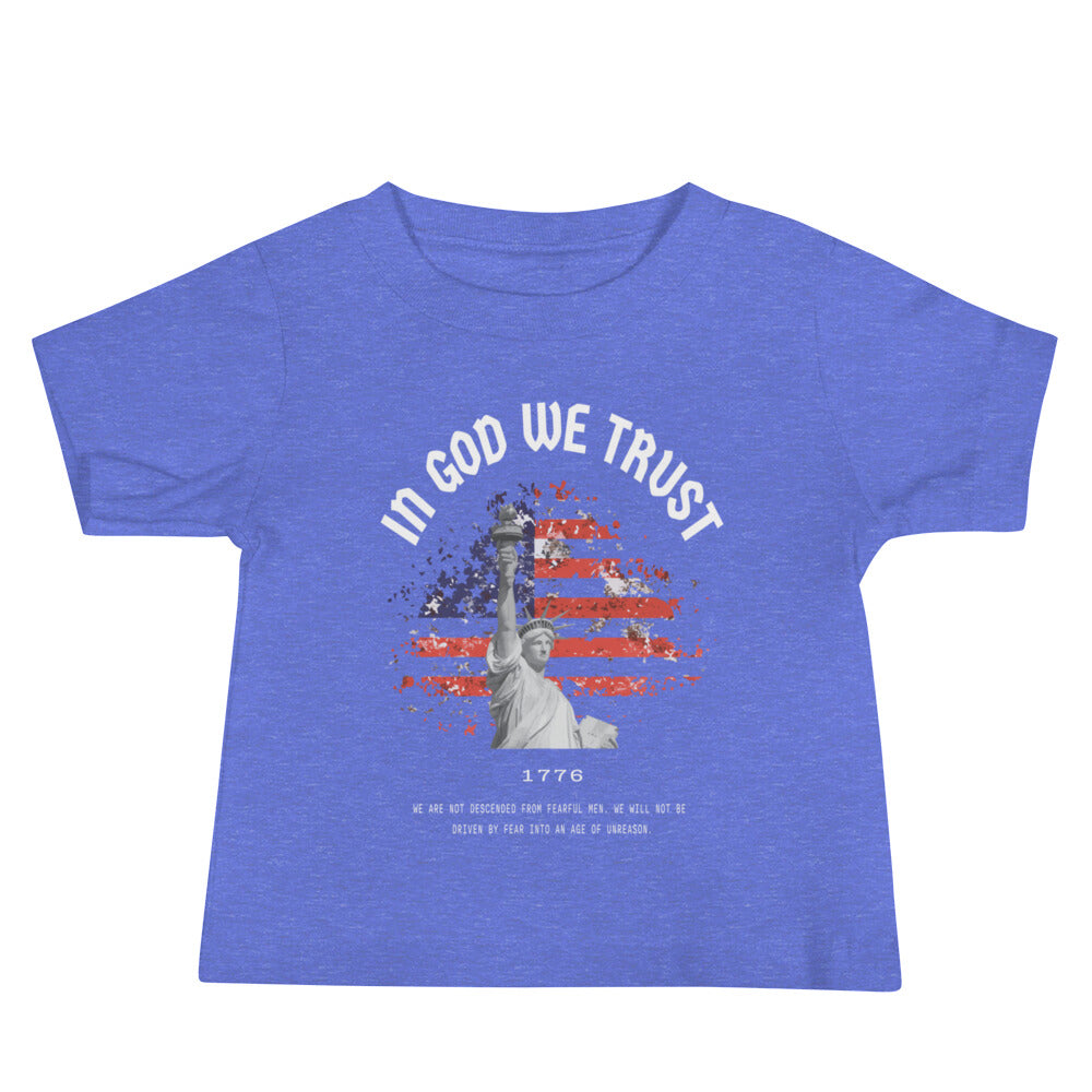 In God We Trust Red White & Blue - Baby Jersey Tee