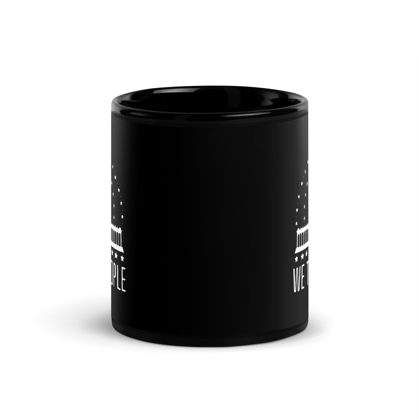 We The People's House - Black Glossy Mug